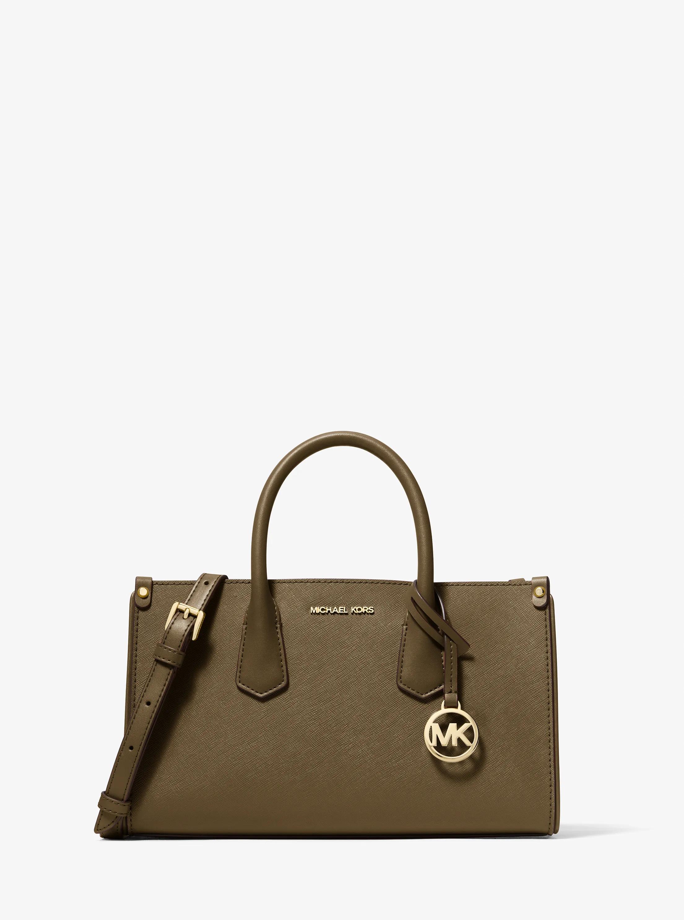 Maple Small Saffiano Leather Convertible Crossbody Bag