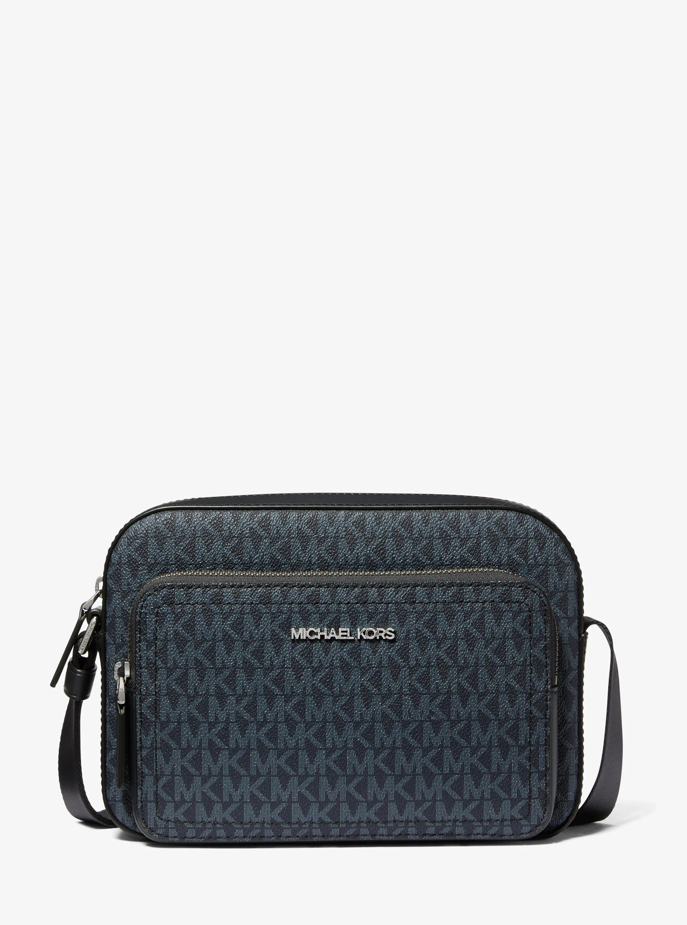 Cooper Signature Logo Utility Crossbody Bag in ADMRL/PLBLUE | Michael Kors