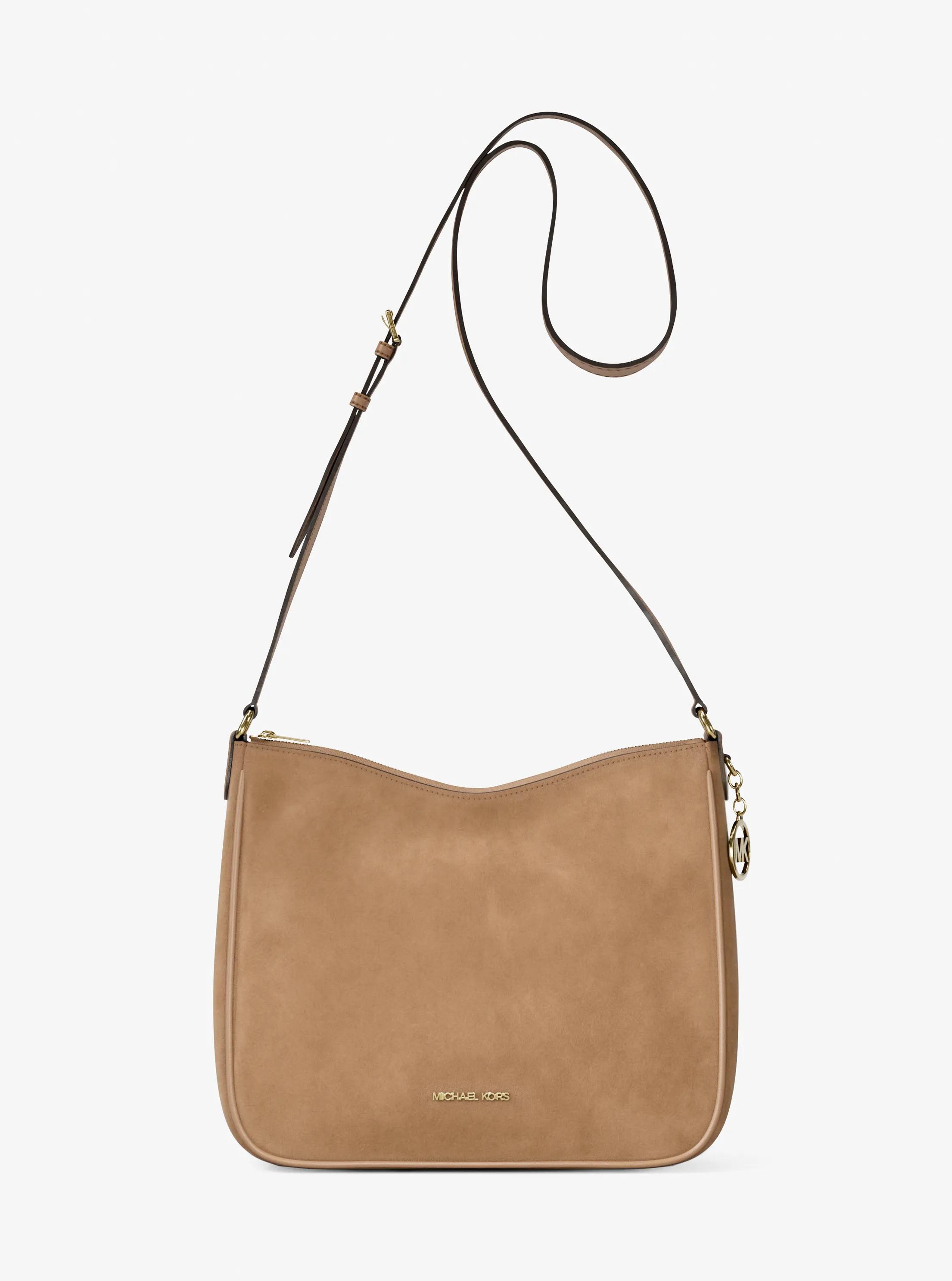 Nayla Medium Pebbled Leather Messenger Bag