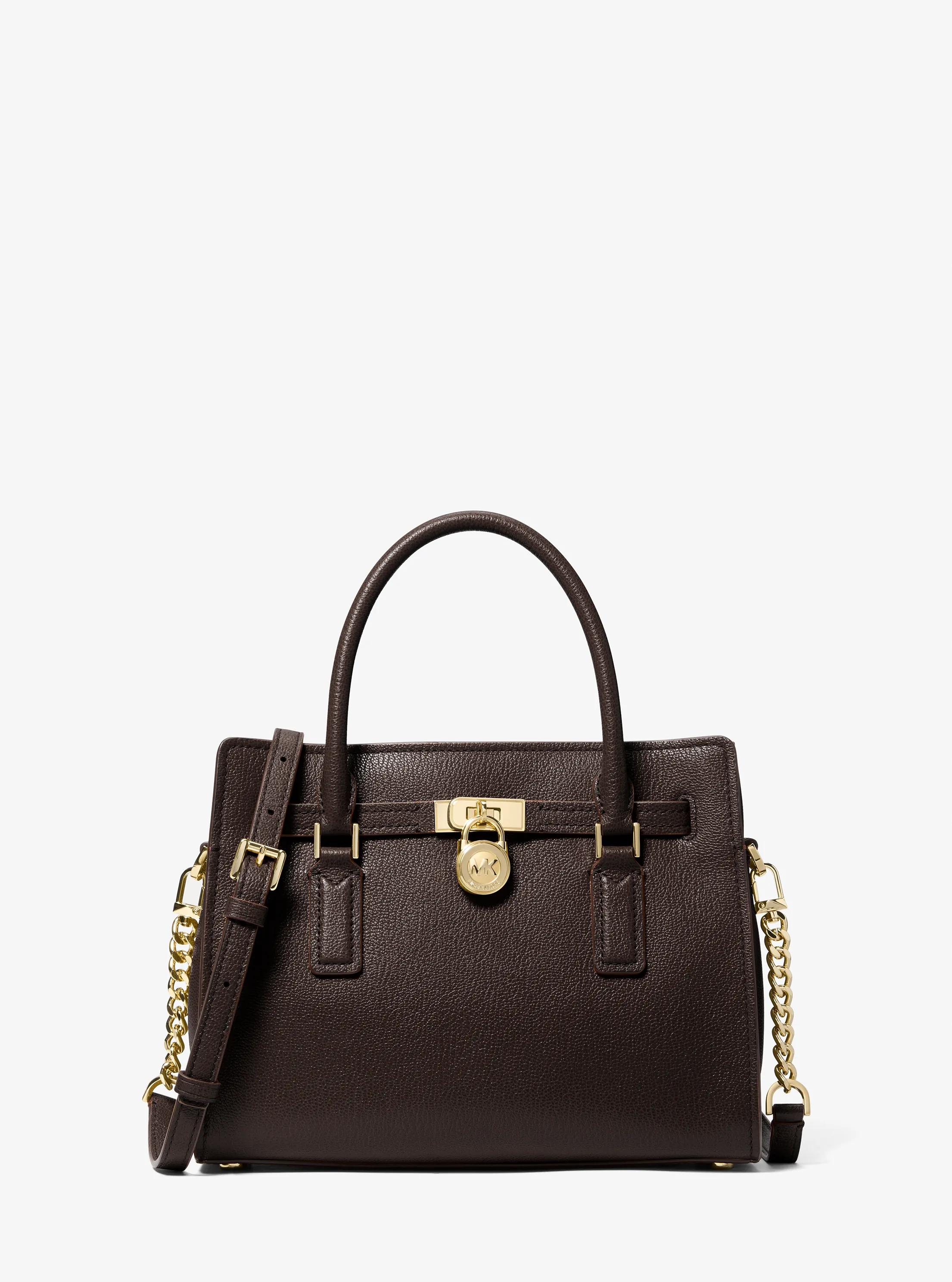Hamilton Moderne Small Leather Crossbody Bag in CHOCOLATE | Michael Kors