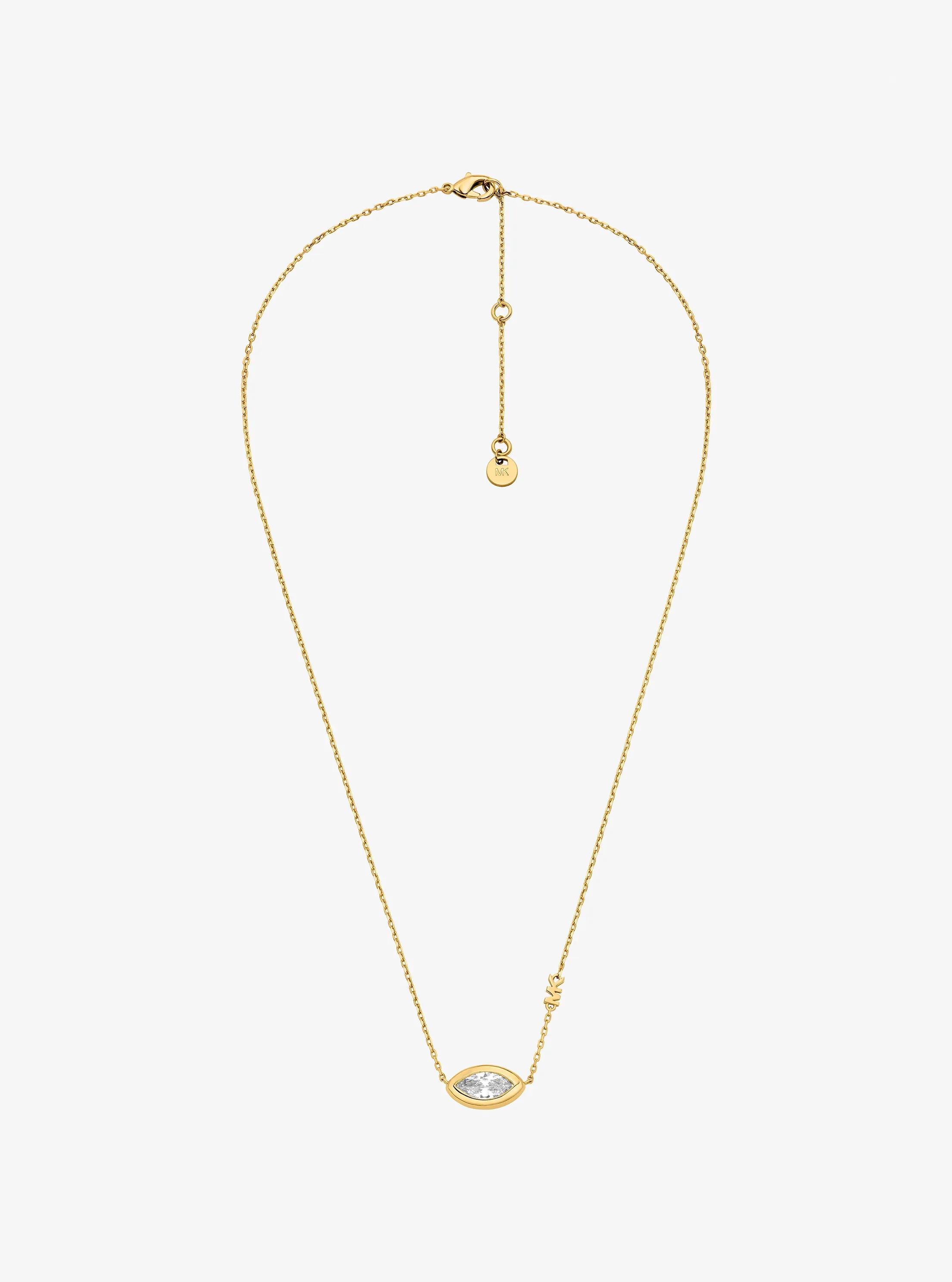 MK Collier avec pierre taille marquise - Or - Michael Kors