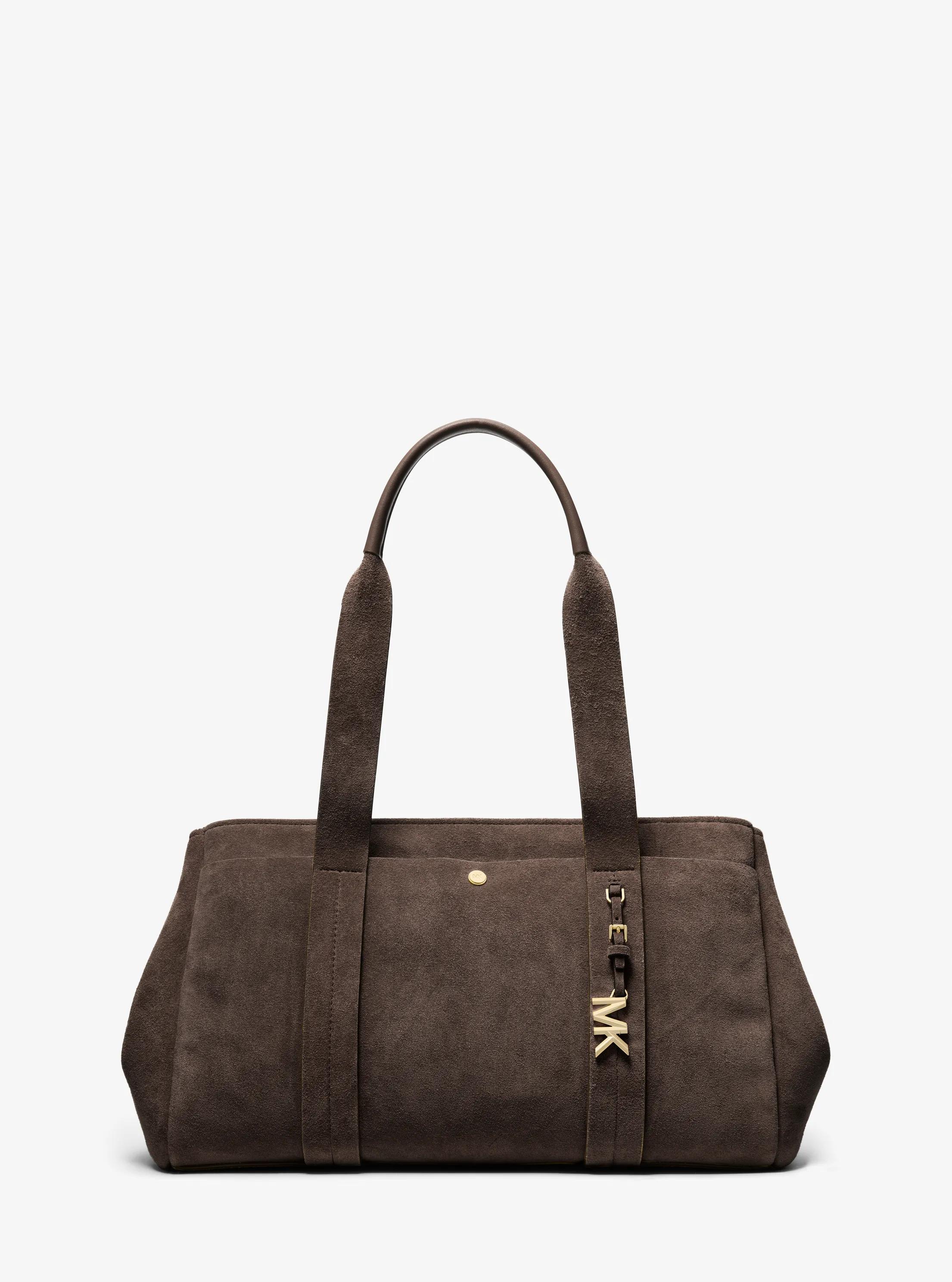 Romee Large Suede Tote Bag in CHOCOLATE | Michael Kors