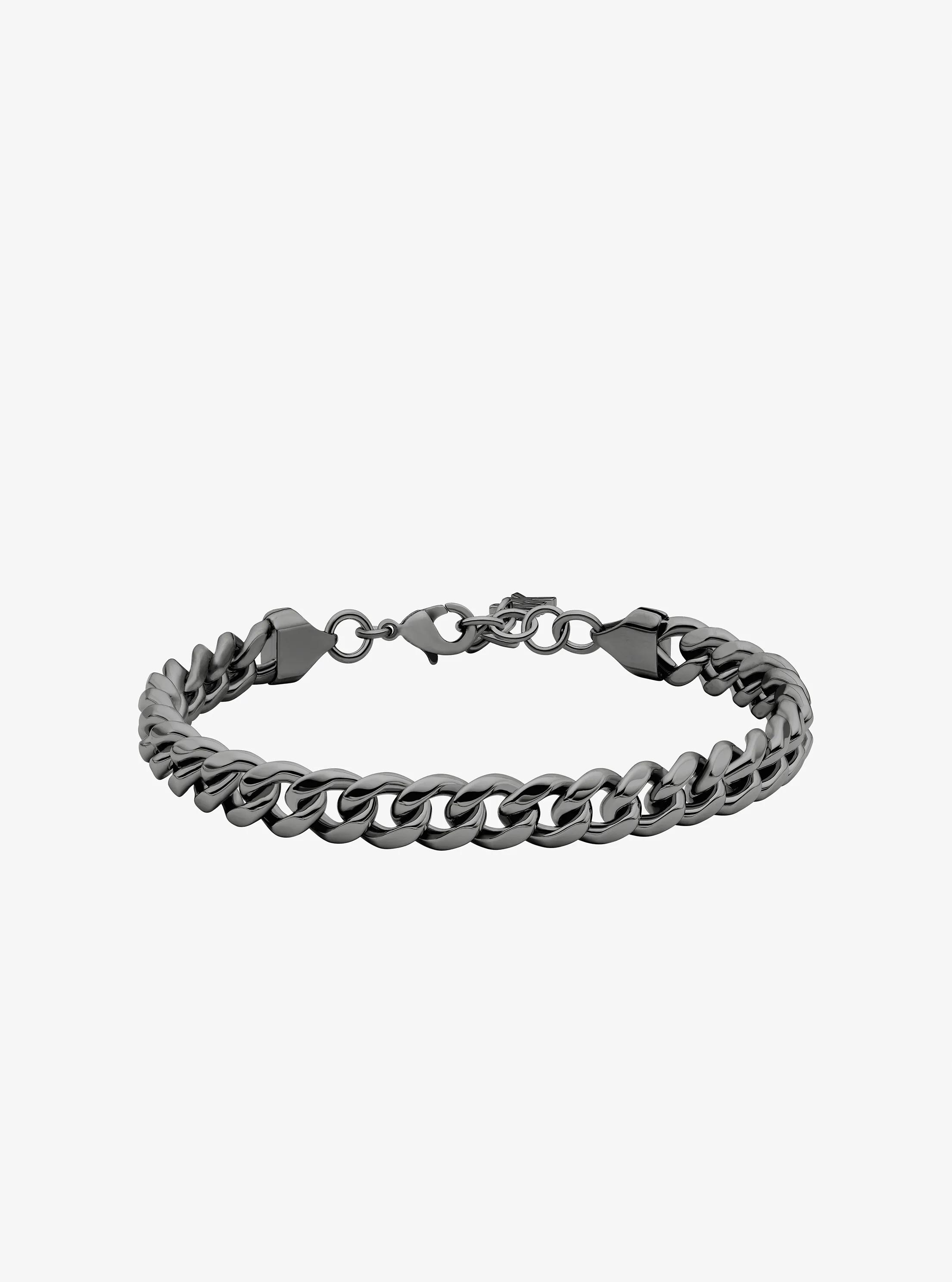 Precious Metal-Plated Brass Curb-Link Chain Bracelet in GUNMETAL | Michael Kors