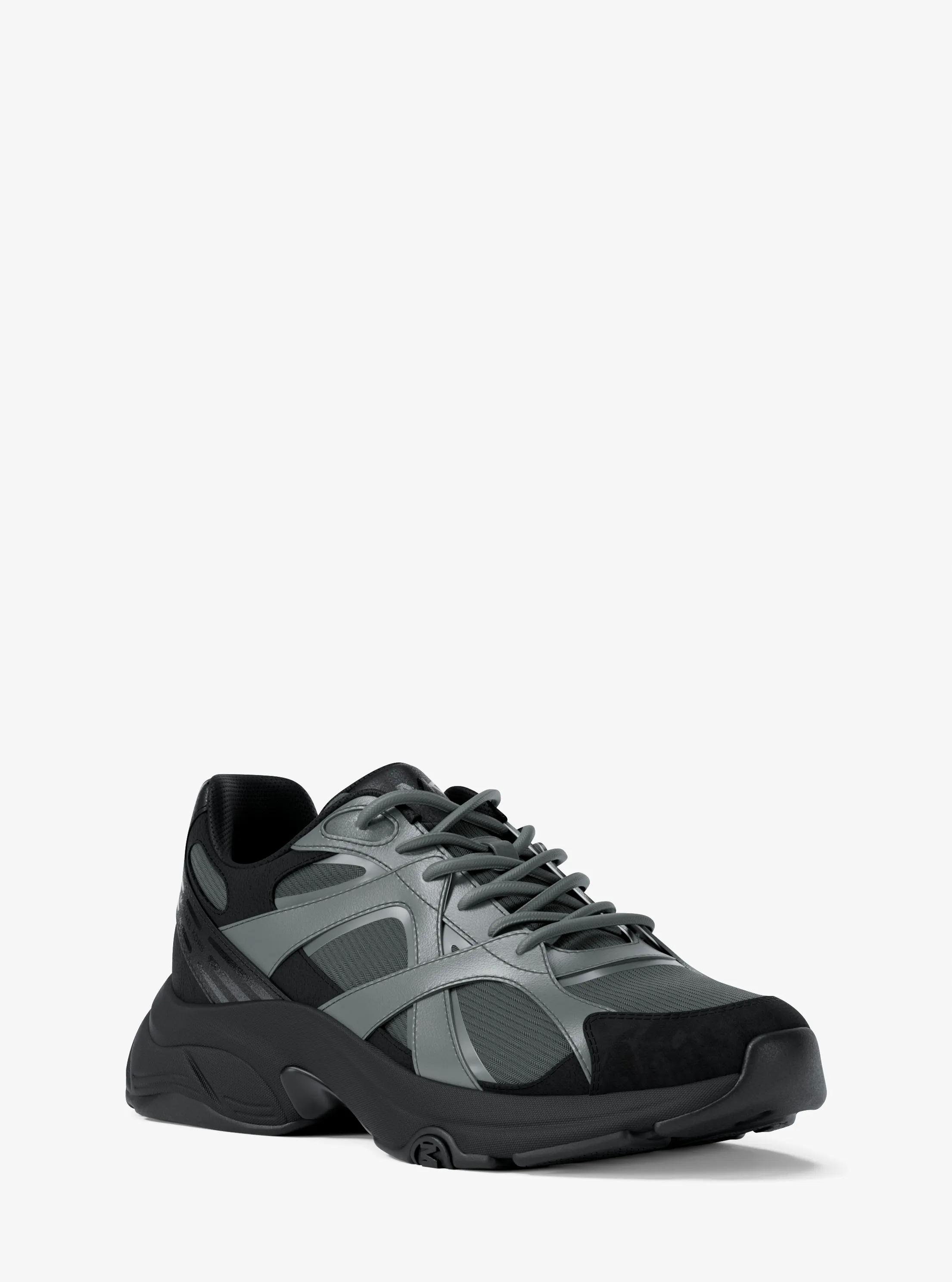 MK Sneaker Leo van gemengd materiaal - Grijs - Michael Kors