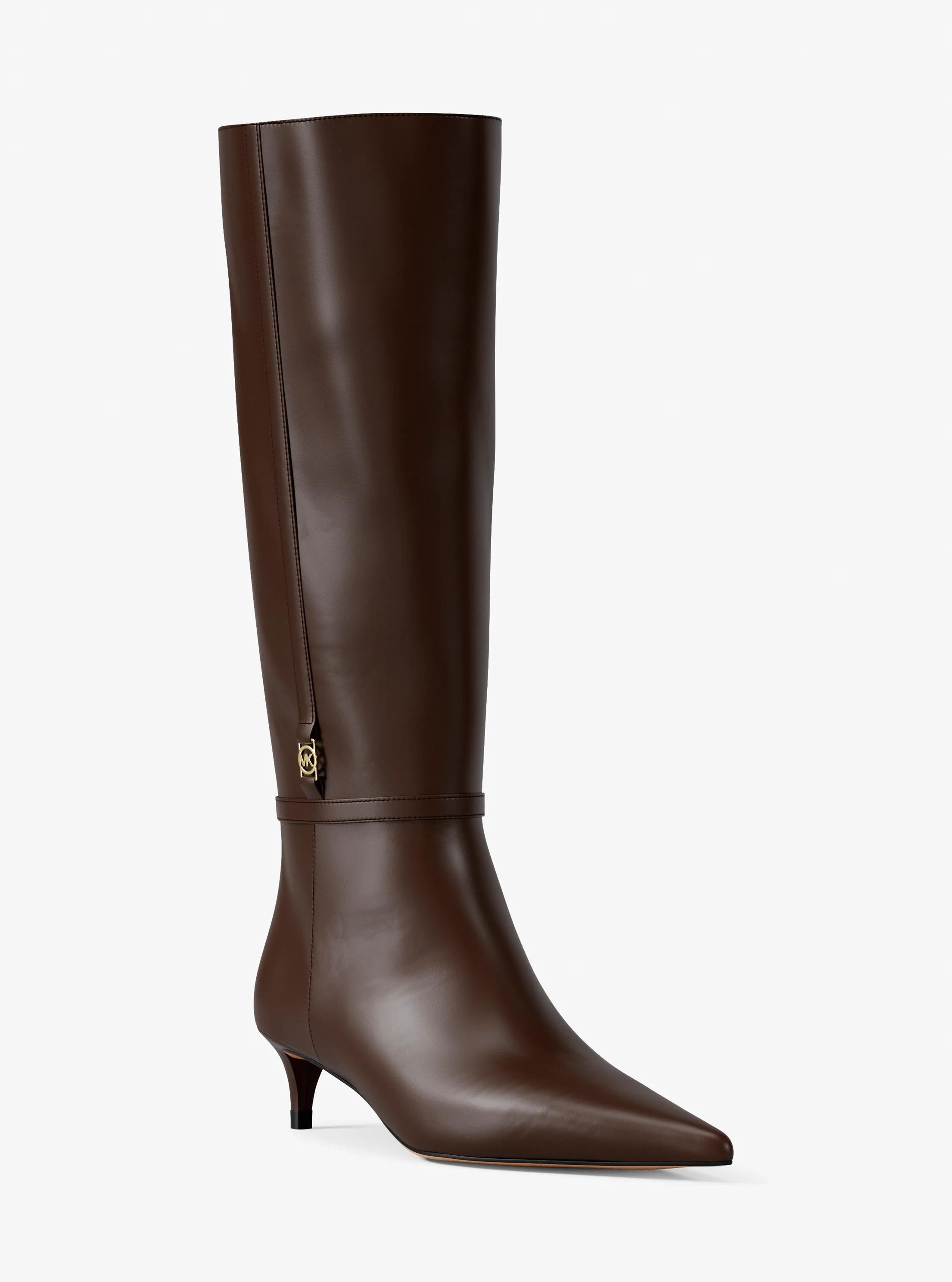 Nalia Kitten-Heel Boot in NUTMEG | Michael Kors