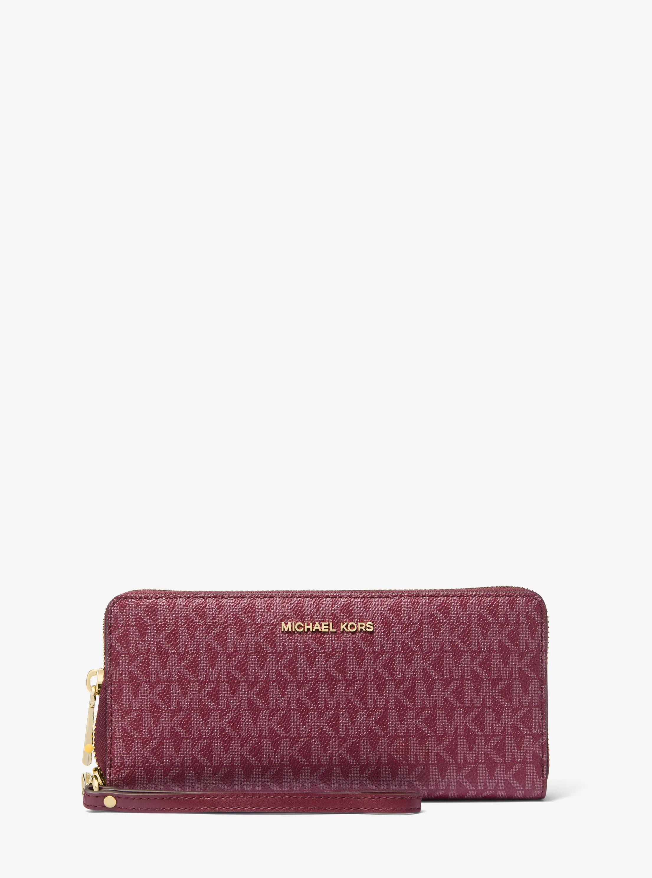 Billetera continental grande con logotipo in MORA | Michael Kors