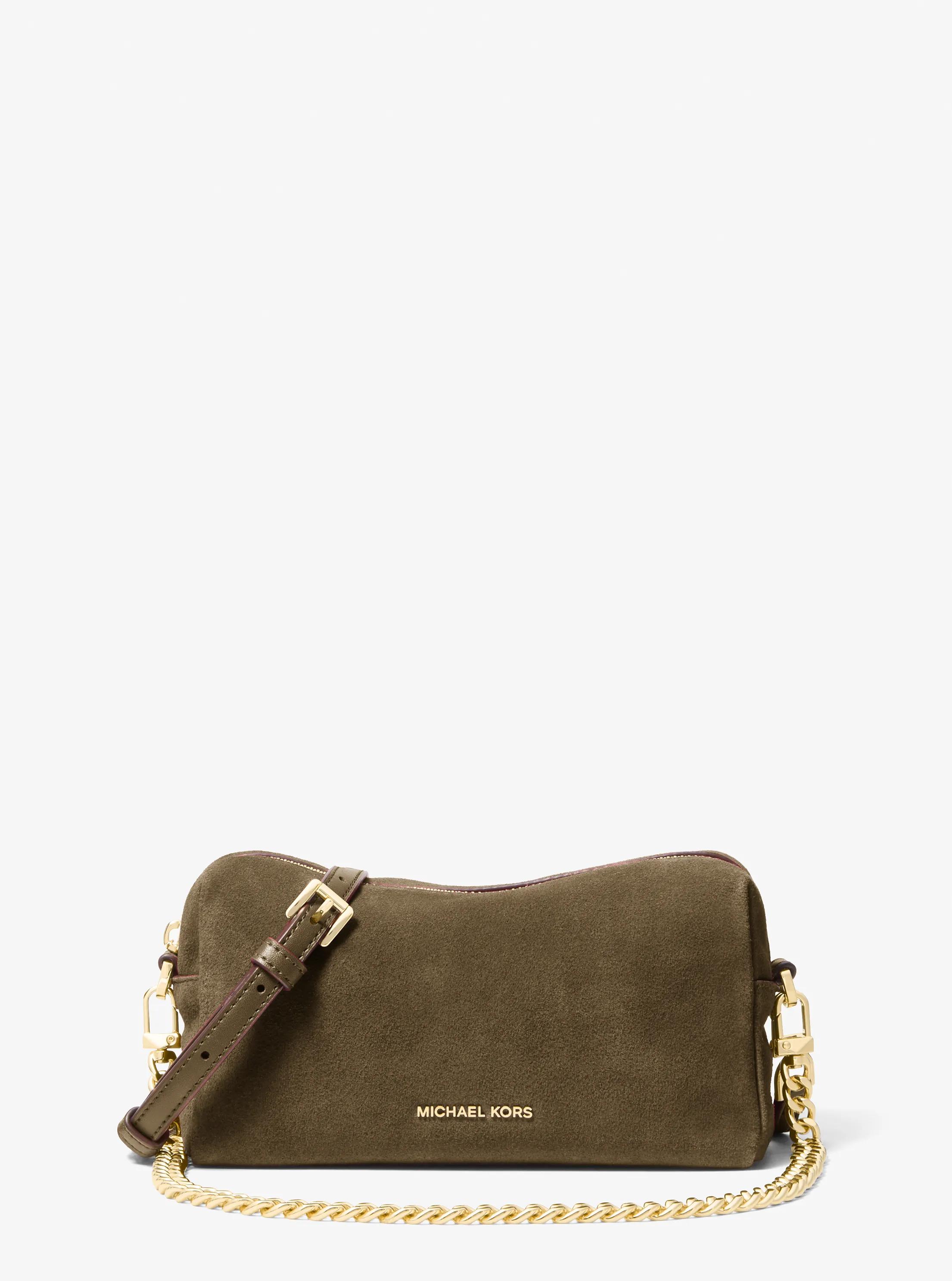 Bryant Small Suede Convertible Crossbody Bag in LODEN | Michael Kors