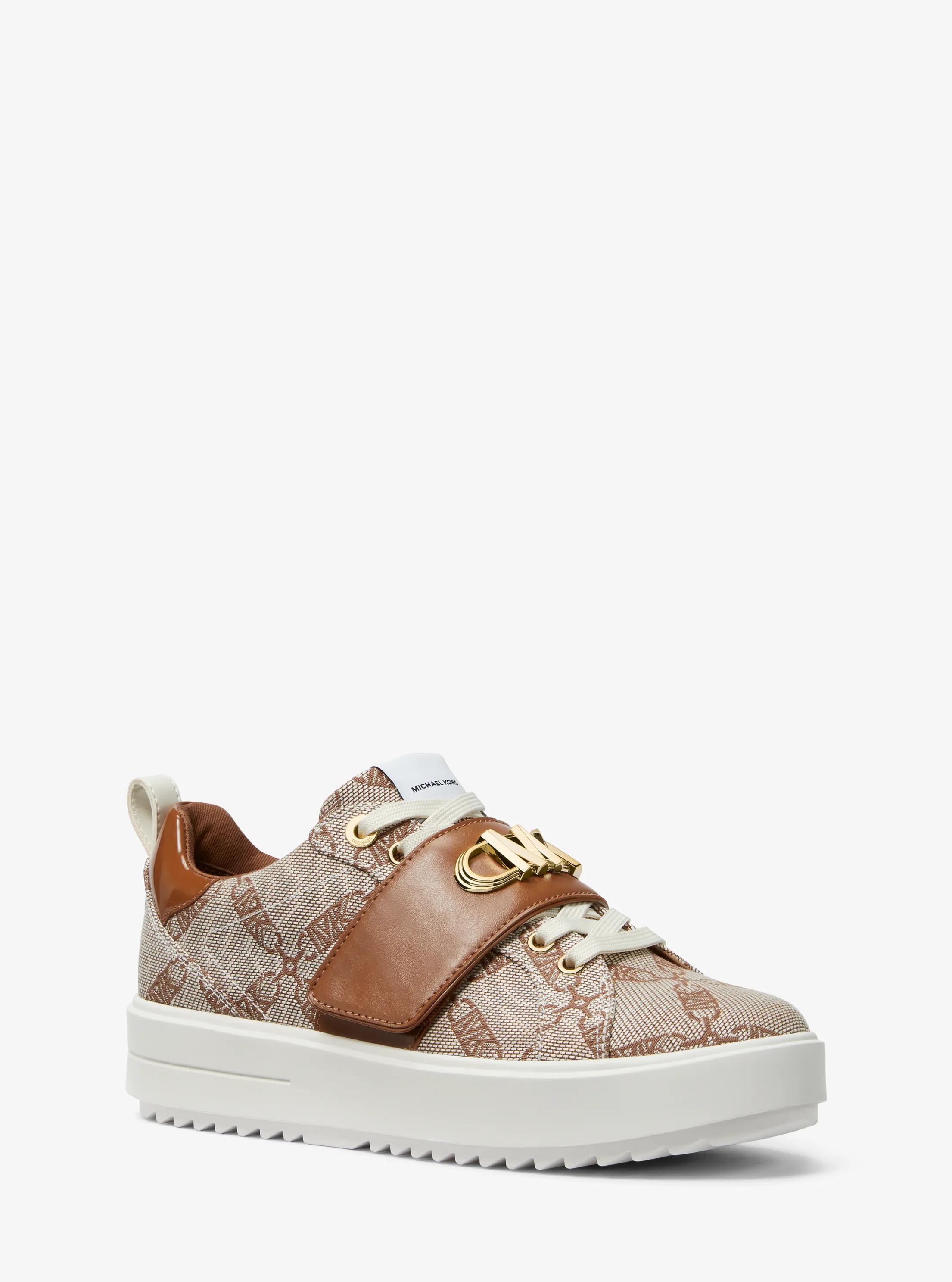 Emmett Embellished Empire Logo Jacquard Trainer