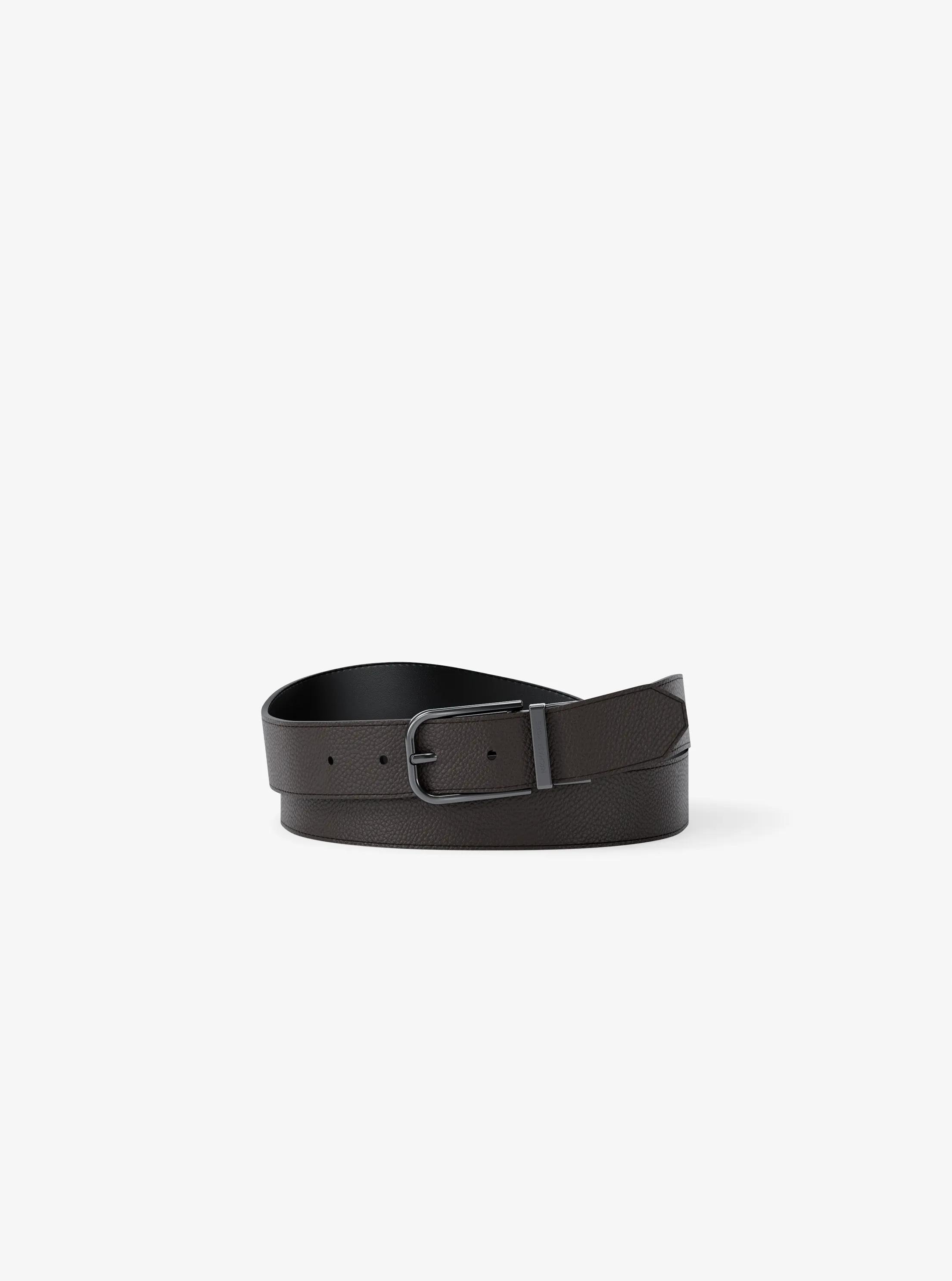 Reversible Leather Belt in CHOCOLATE | Michael Kors