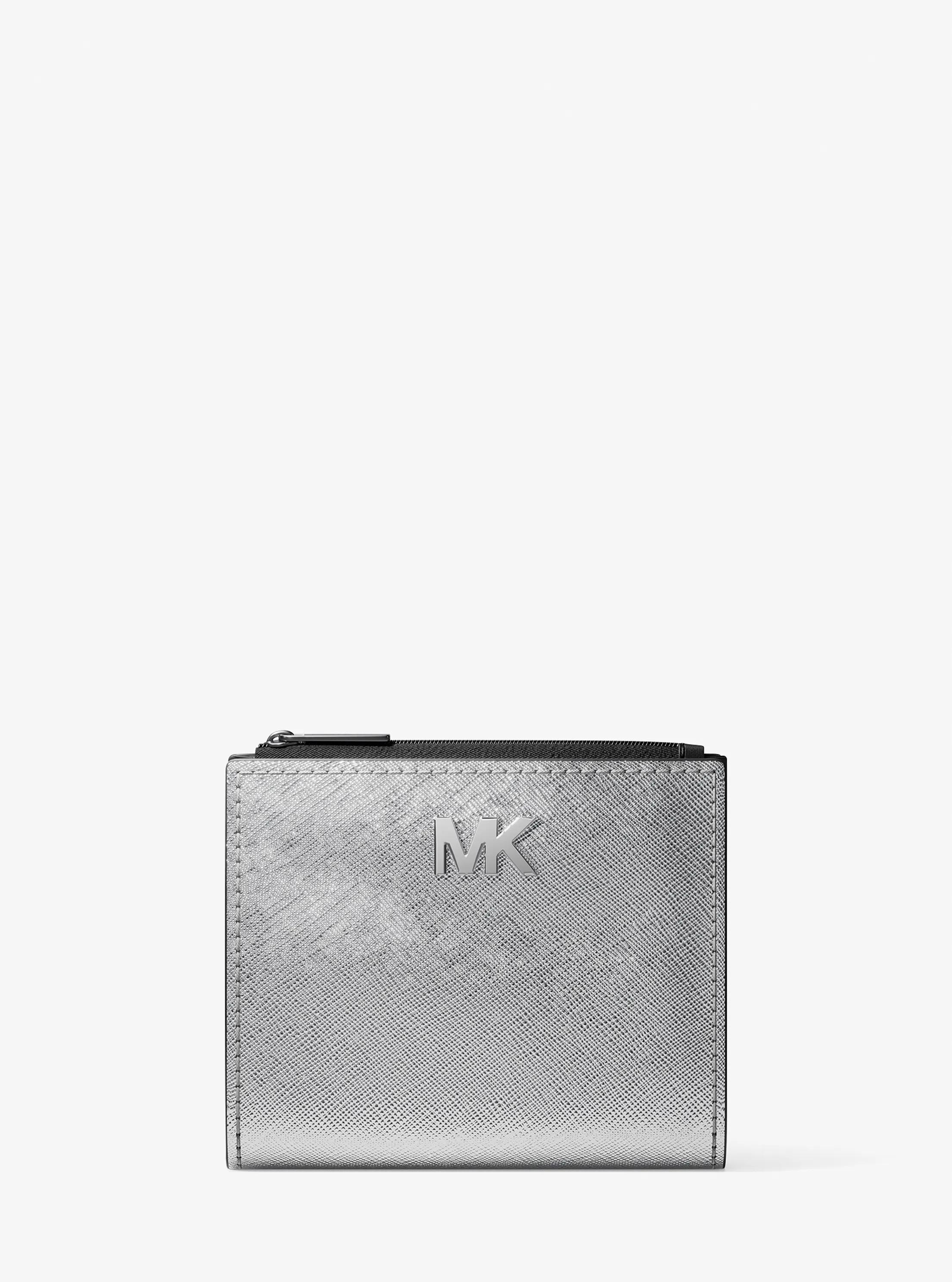 Cooper Metallic Billfold Wallet in SILVER | Michael Kors