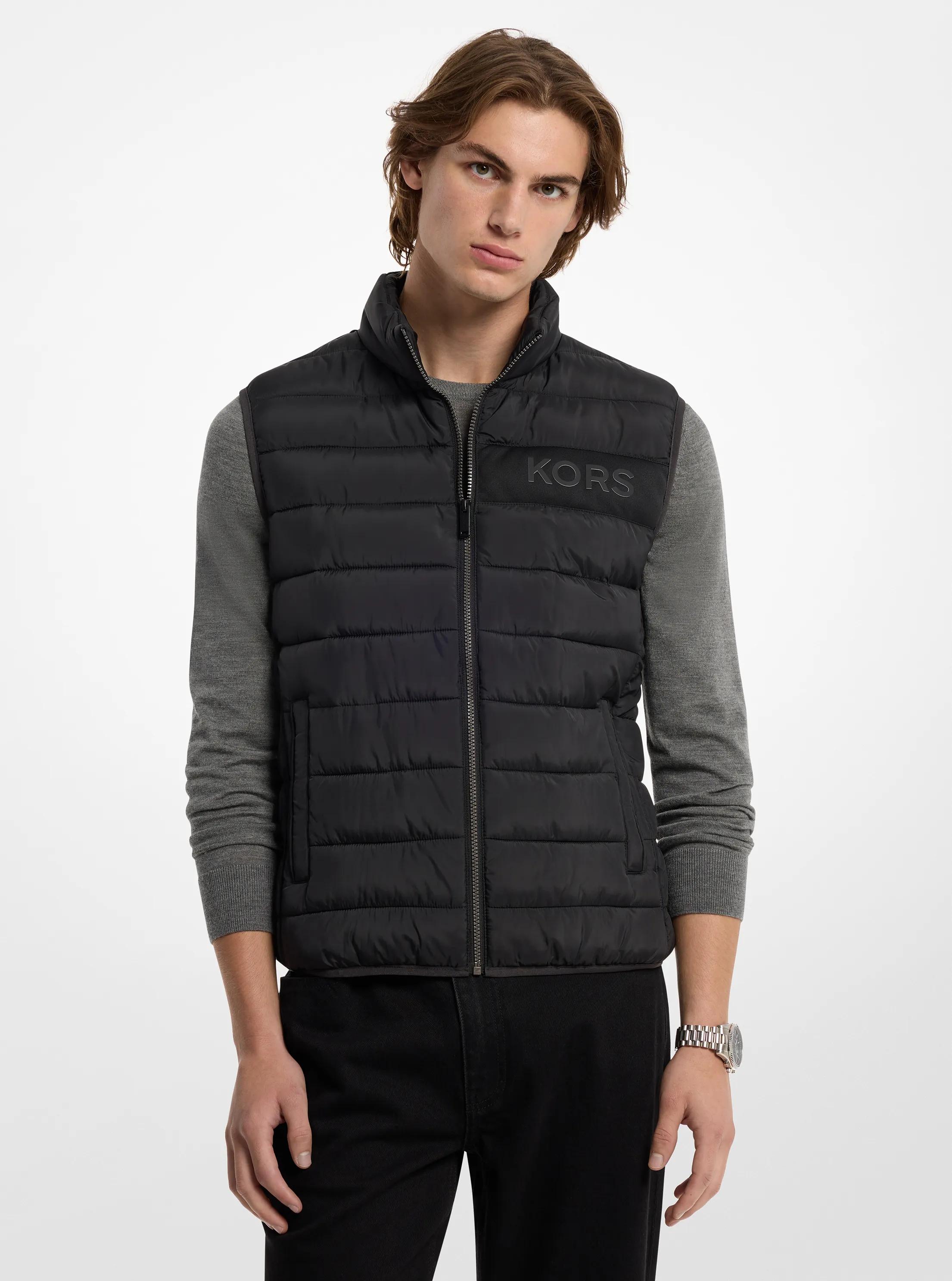 Furman Quilted Puffer Vest in BLACK | Michael Kors