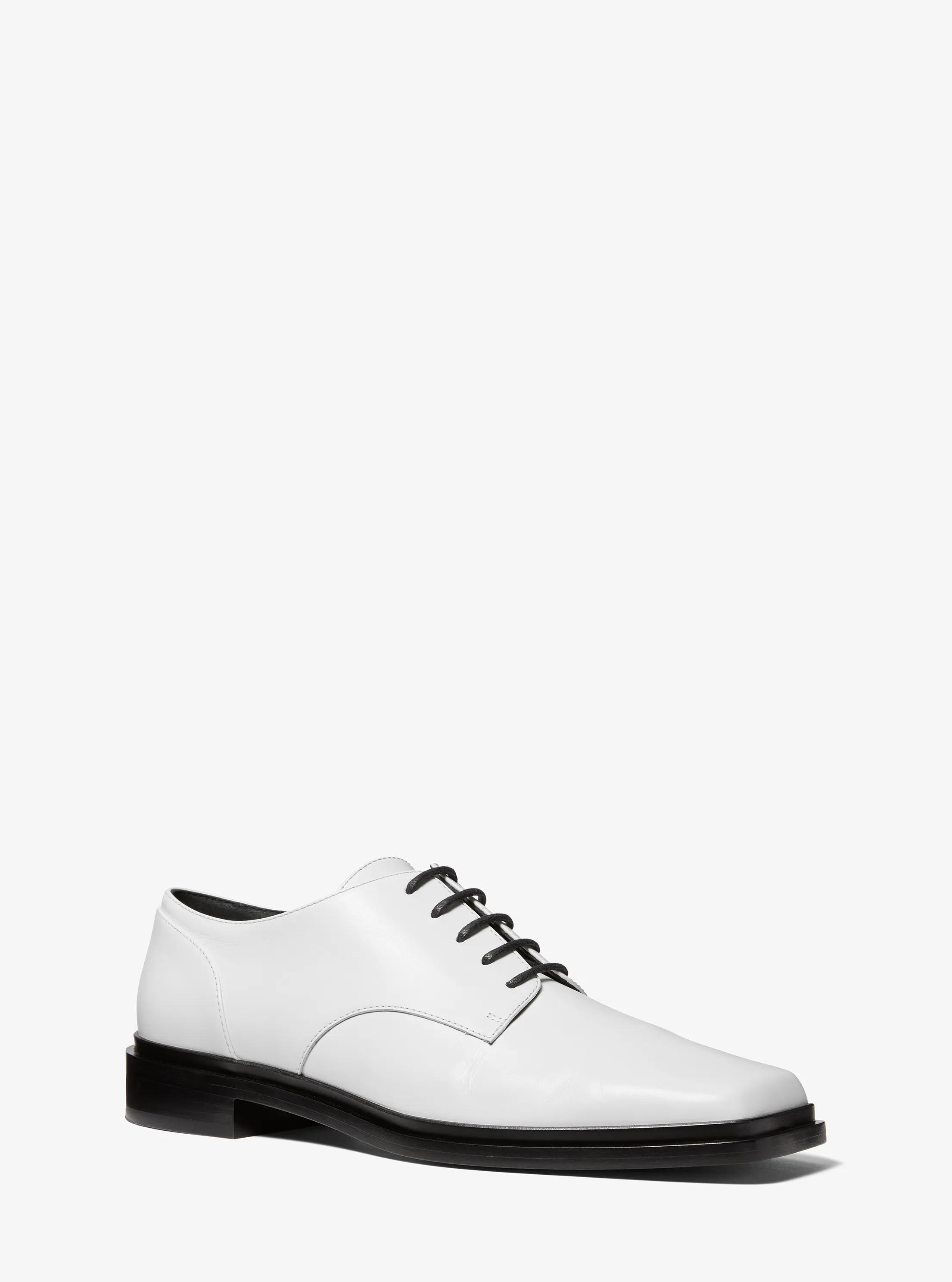 Allegra Leather Oxford in OPTIC WHITE | Michael Kors