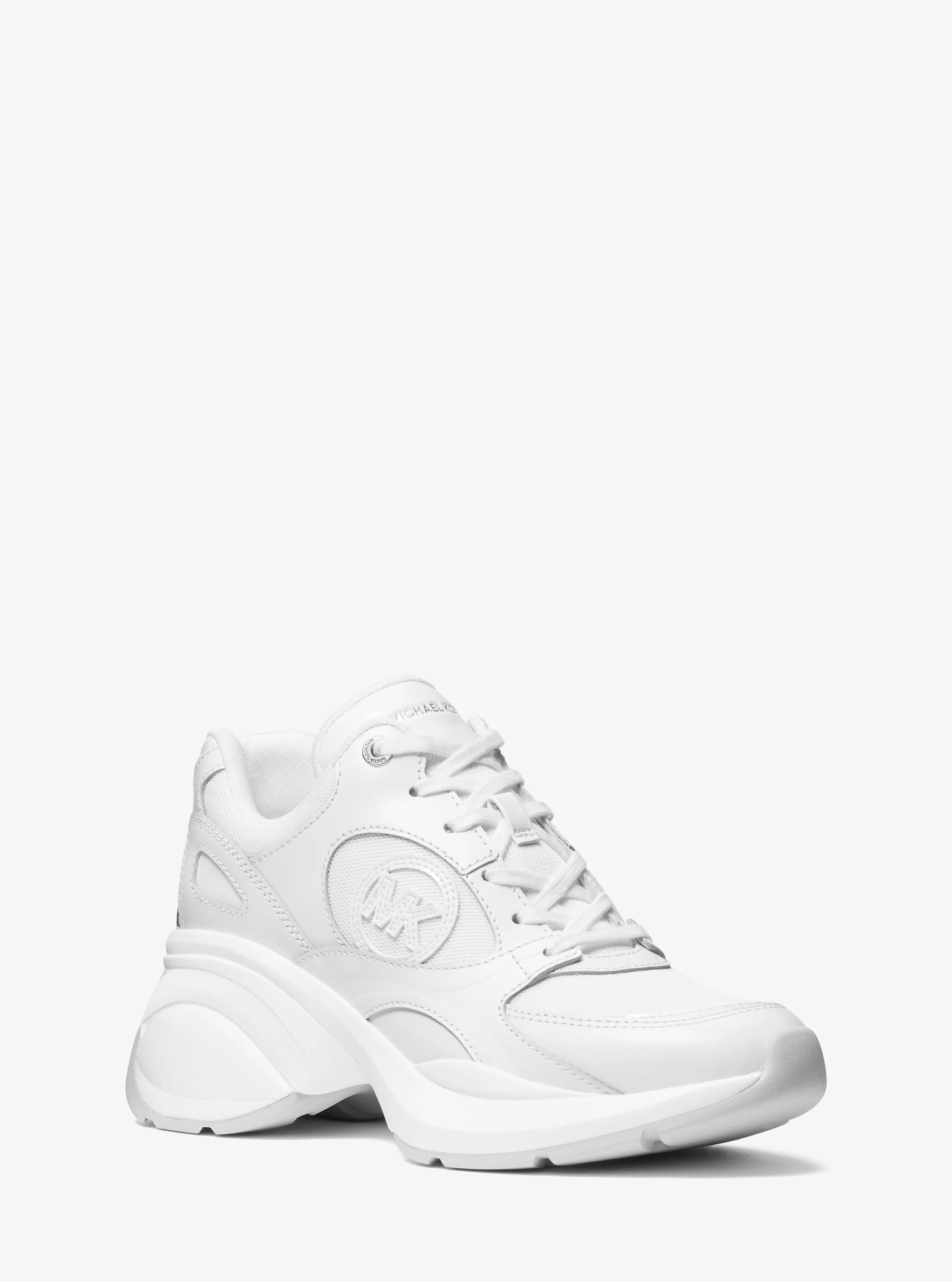 Michael Michael Kors Mk Sneaker Zuma Aus Leder Und Mesh - Weiss - Michael Kors