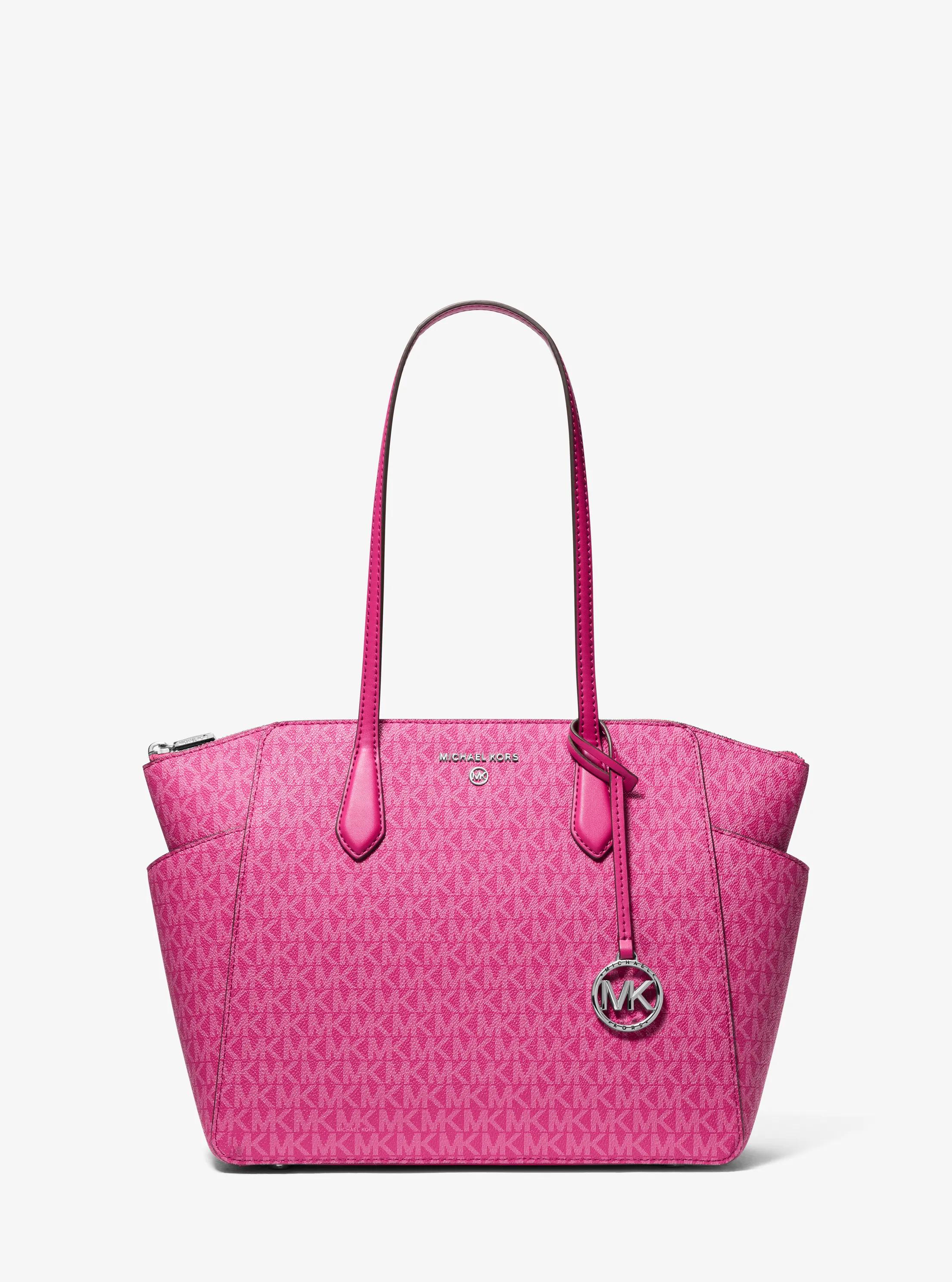 Marilyn Medium Signature Logo Tote Bag in WILD BERRY - Sale