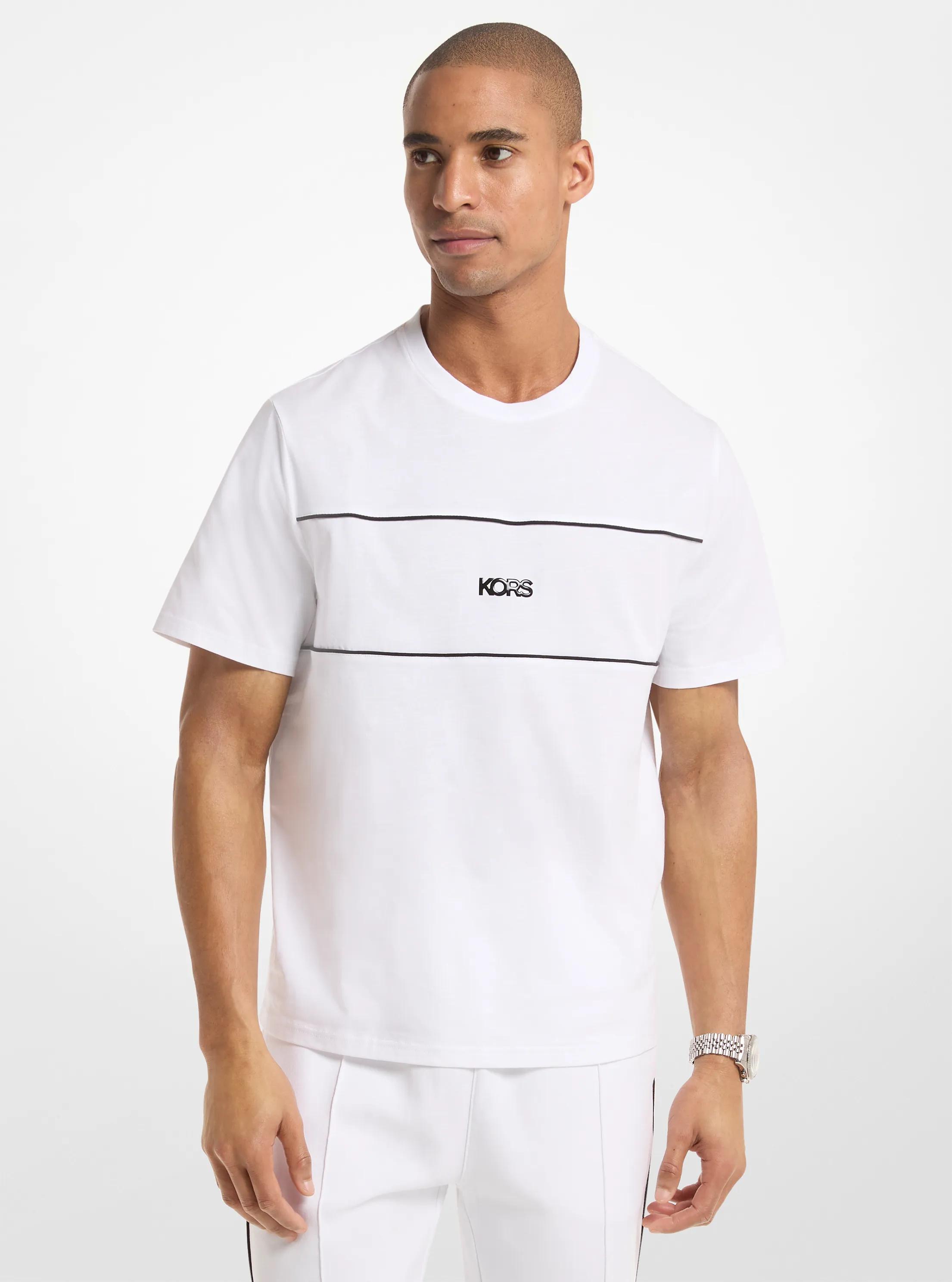 Logo Cotton Jersey T-Shirt in WHITE | Michael Kors
