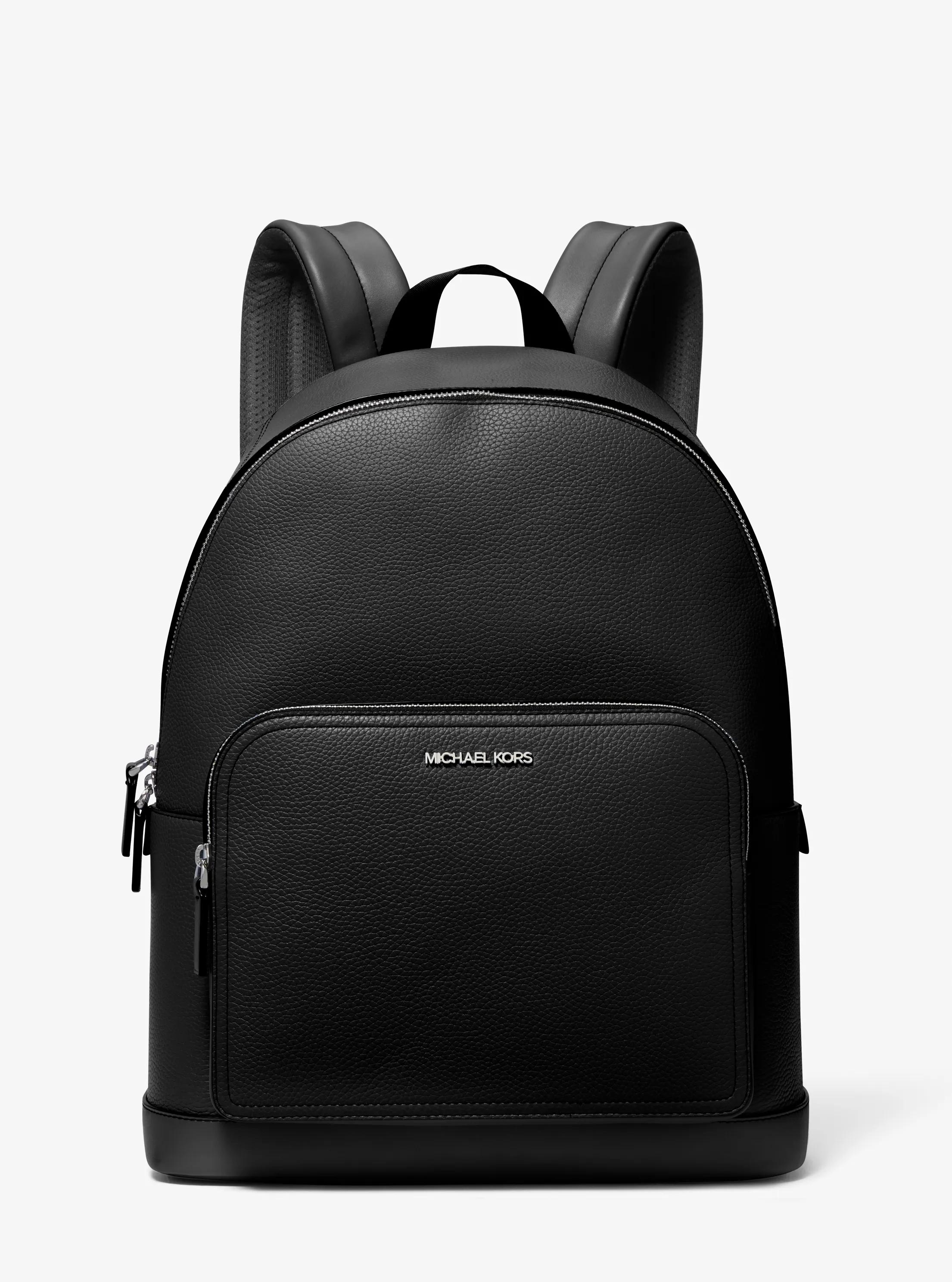 Mochila Cooper funcional de piel granulada in NEGRO | Michael Kors
