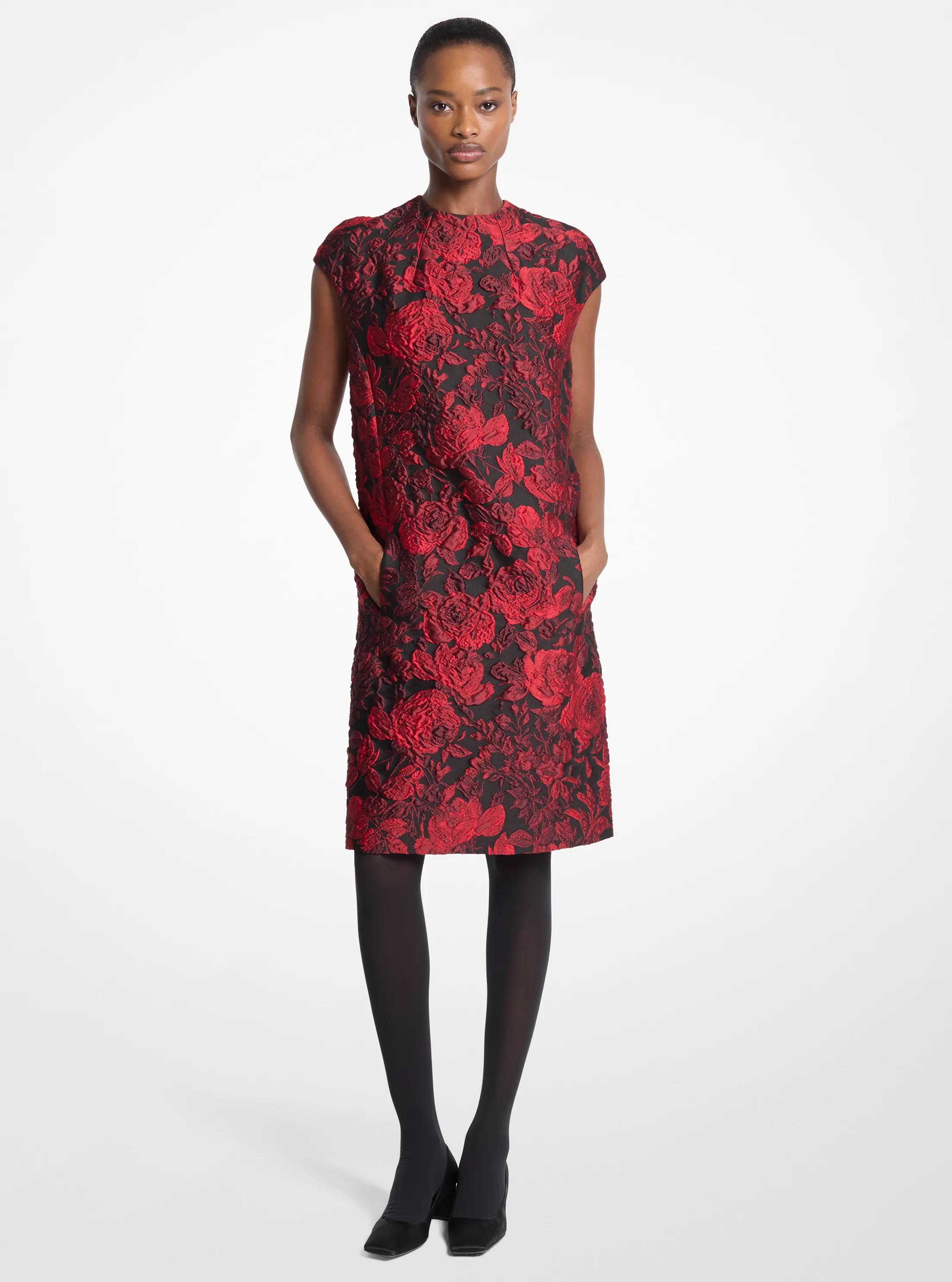 Michael Kors Rose Jacquard Shift Dress