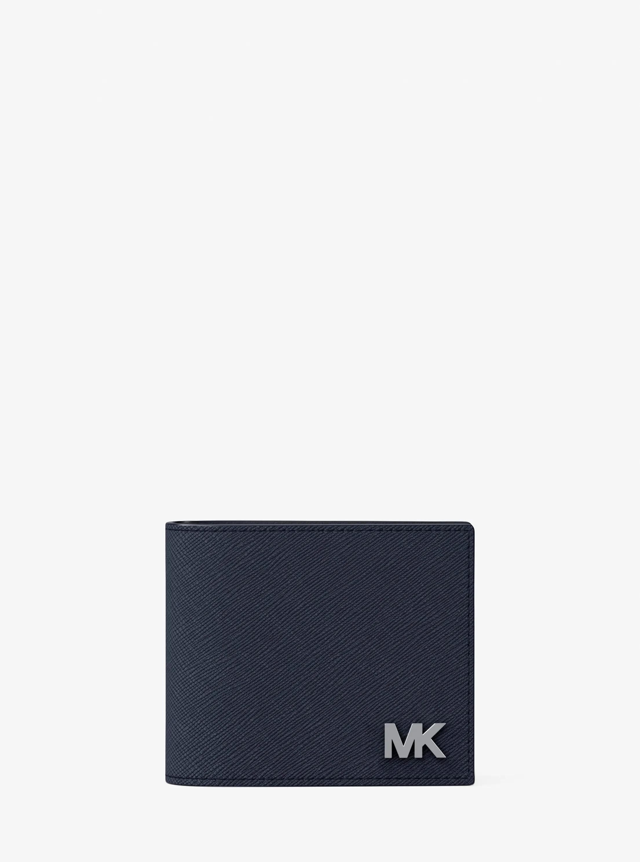 Cooper Leather Billfold Wallet in NAVY | Michael Kors