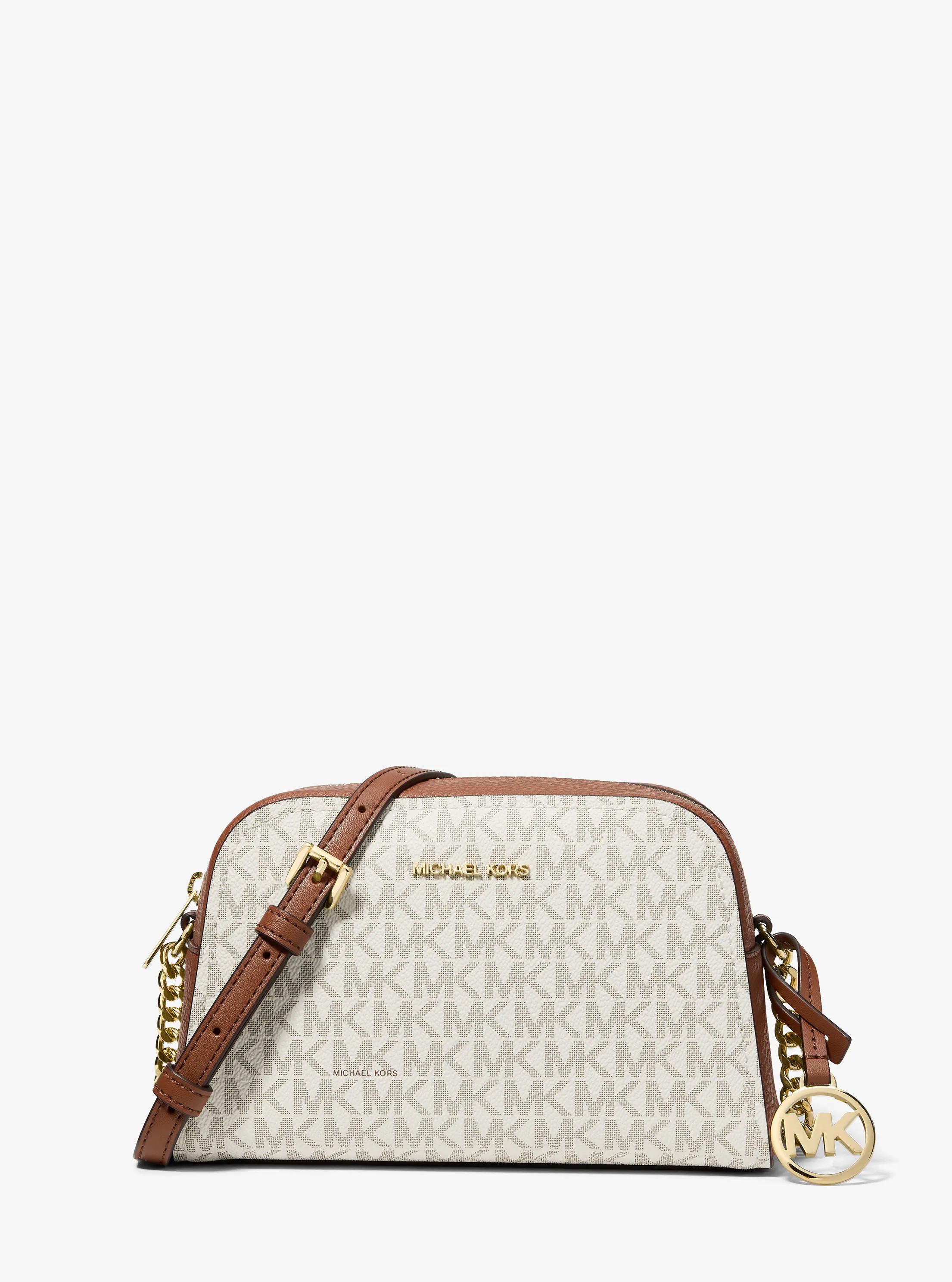 Ashton Extra-Small Signature Logo Camera Crossbody Bag in VANILLA | Michael Kors