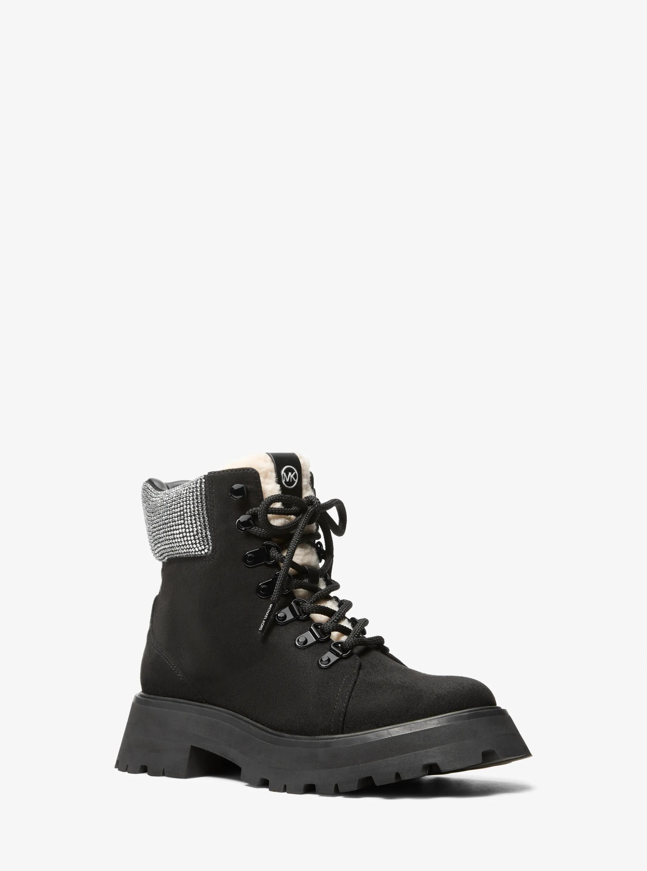 Botte de randonn&eacute;e Caro &agrave; ornements in NOIR | Michael Kors