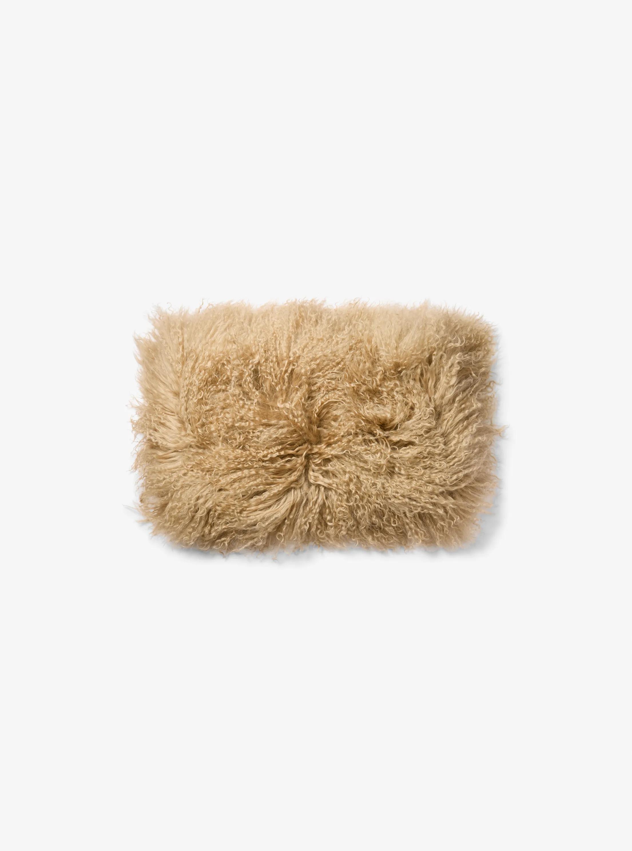 Mongolian Shearling Stole in CAPPUCCINO | Michael Kors