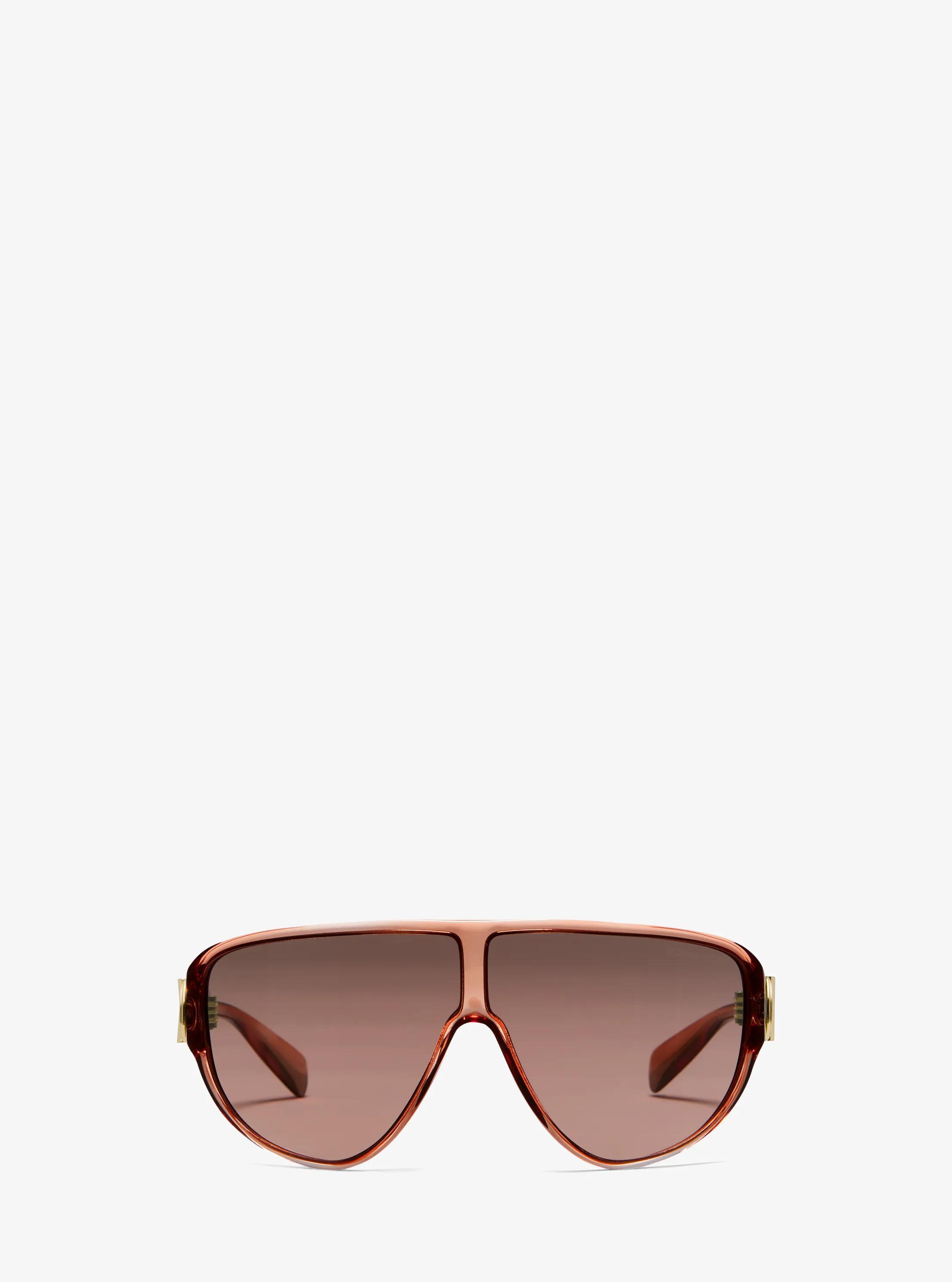 Empire Shield Sunglasses in BROWN | Michael Kors