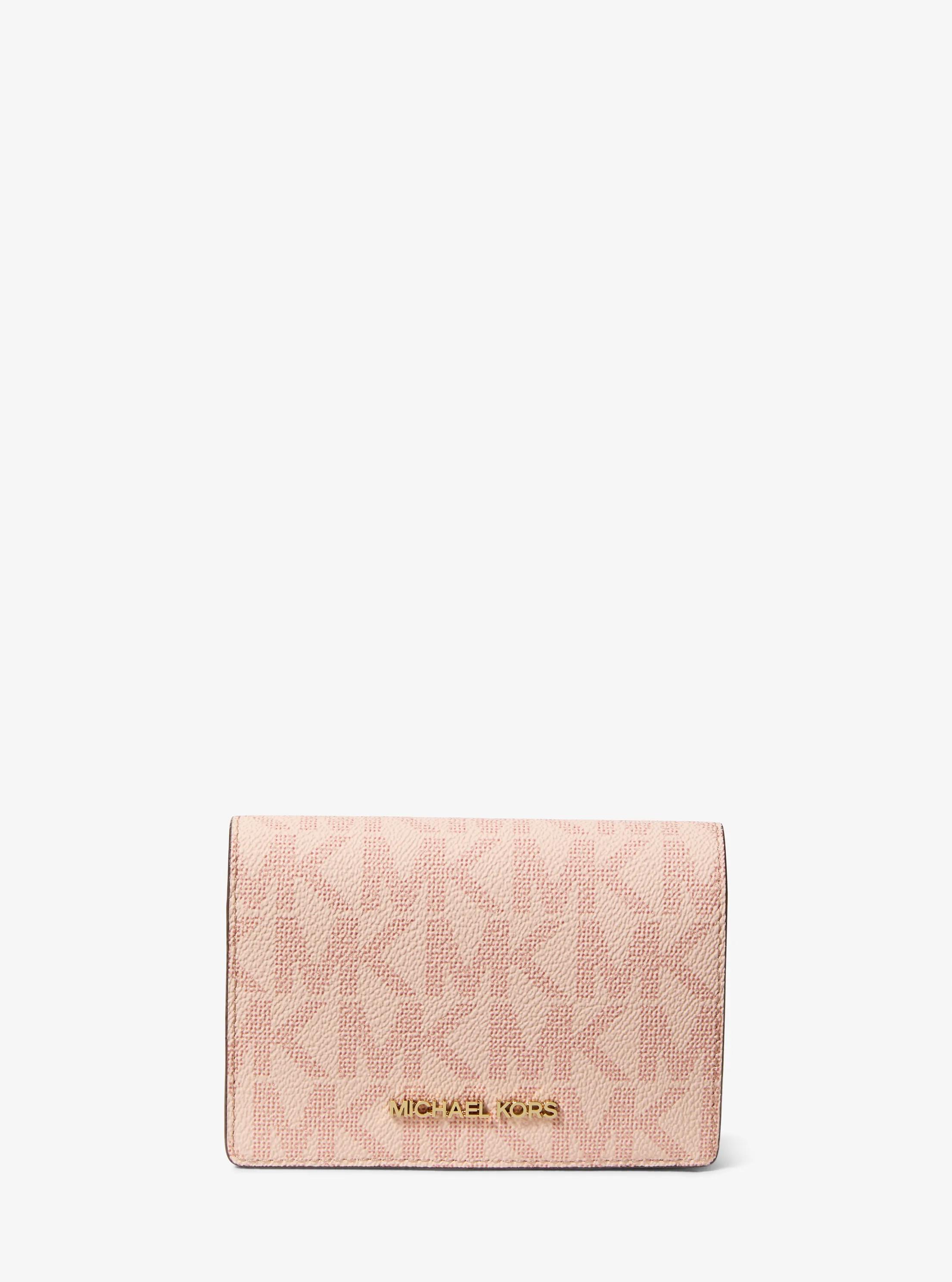 Jet Set Medium Signature Logo Wallet in BALLET | Michael Kors