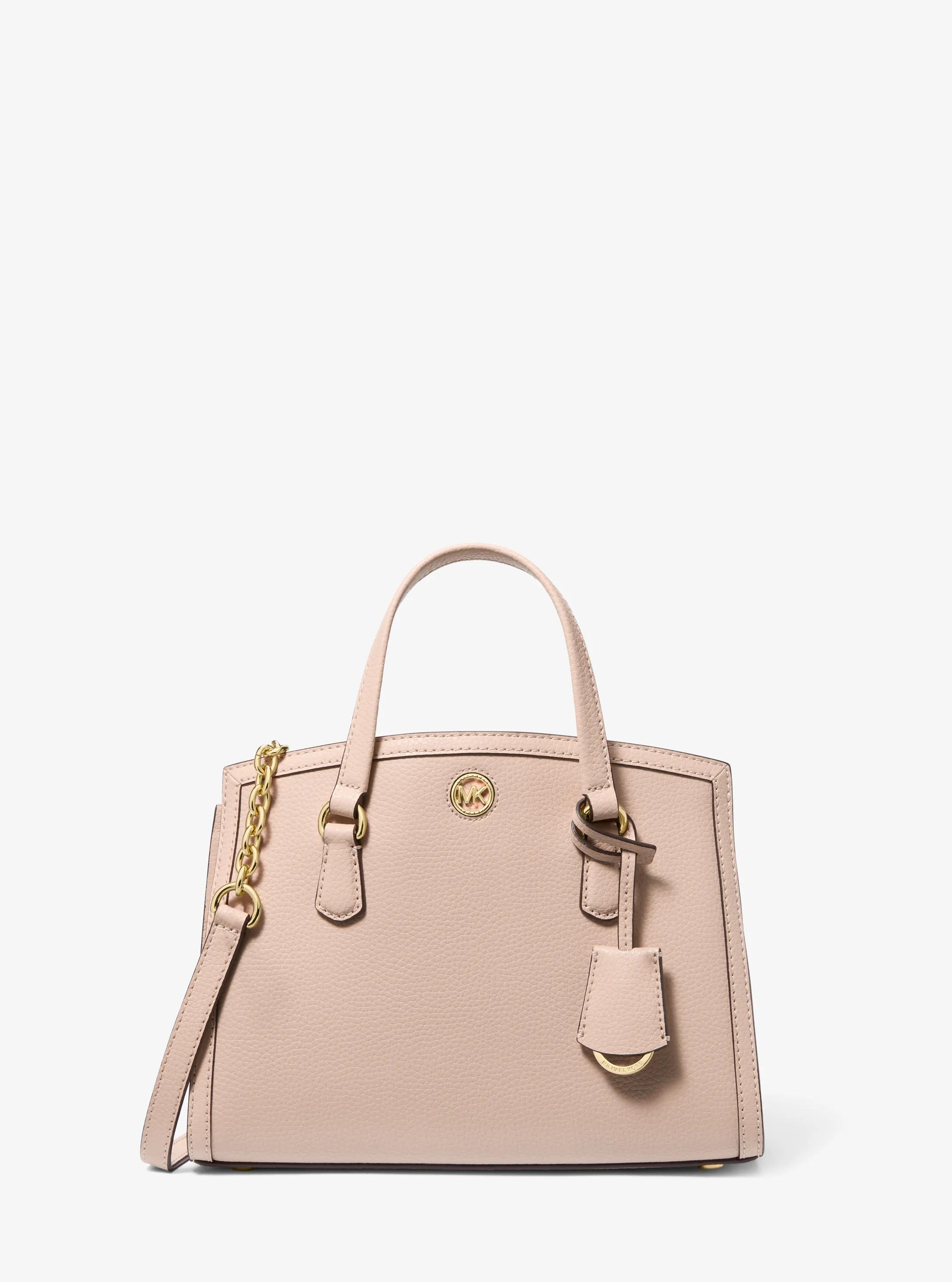 Chantal Small Pebbled Leather Messenger Bag