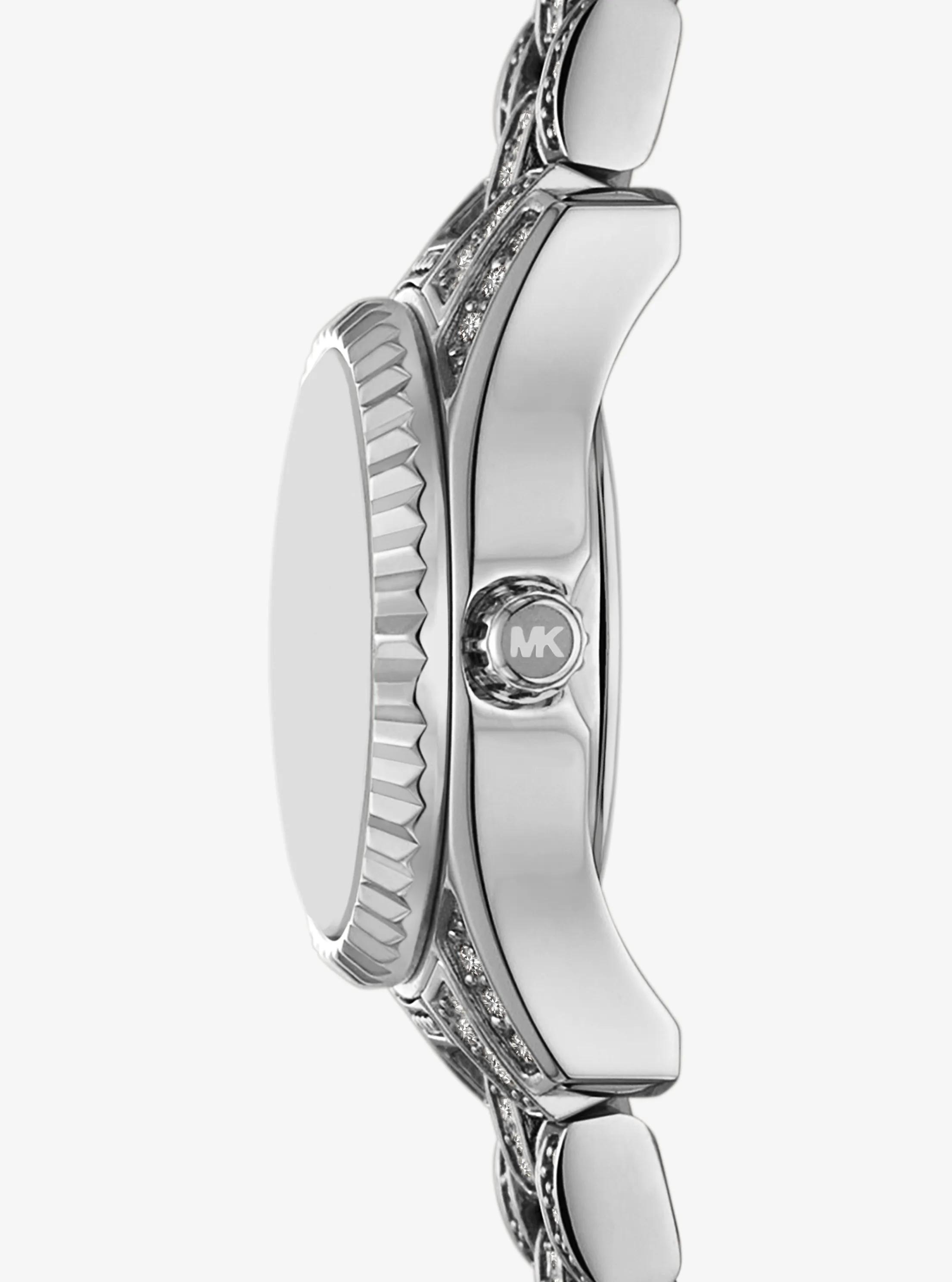 Mini Lexington Pavé Silver-Tone Watch