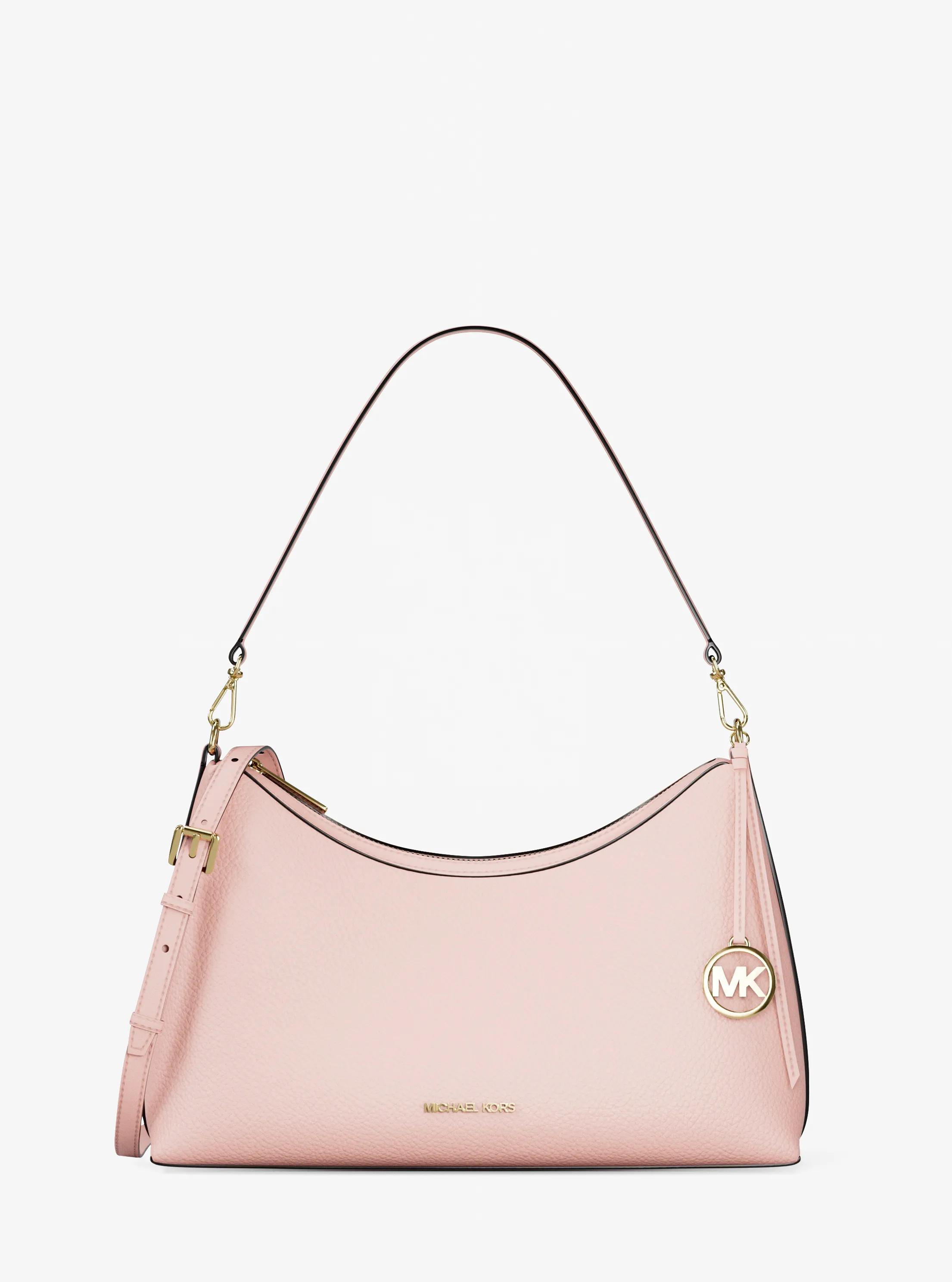 Bolso de hombro Sammy mediano convertible de piel granulada in ROS&Aacute;CEO POLVORIENTO | Michael Kors