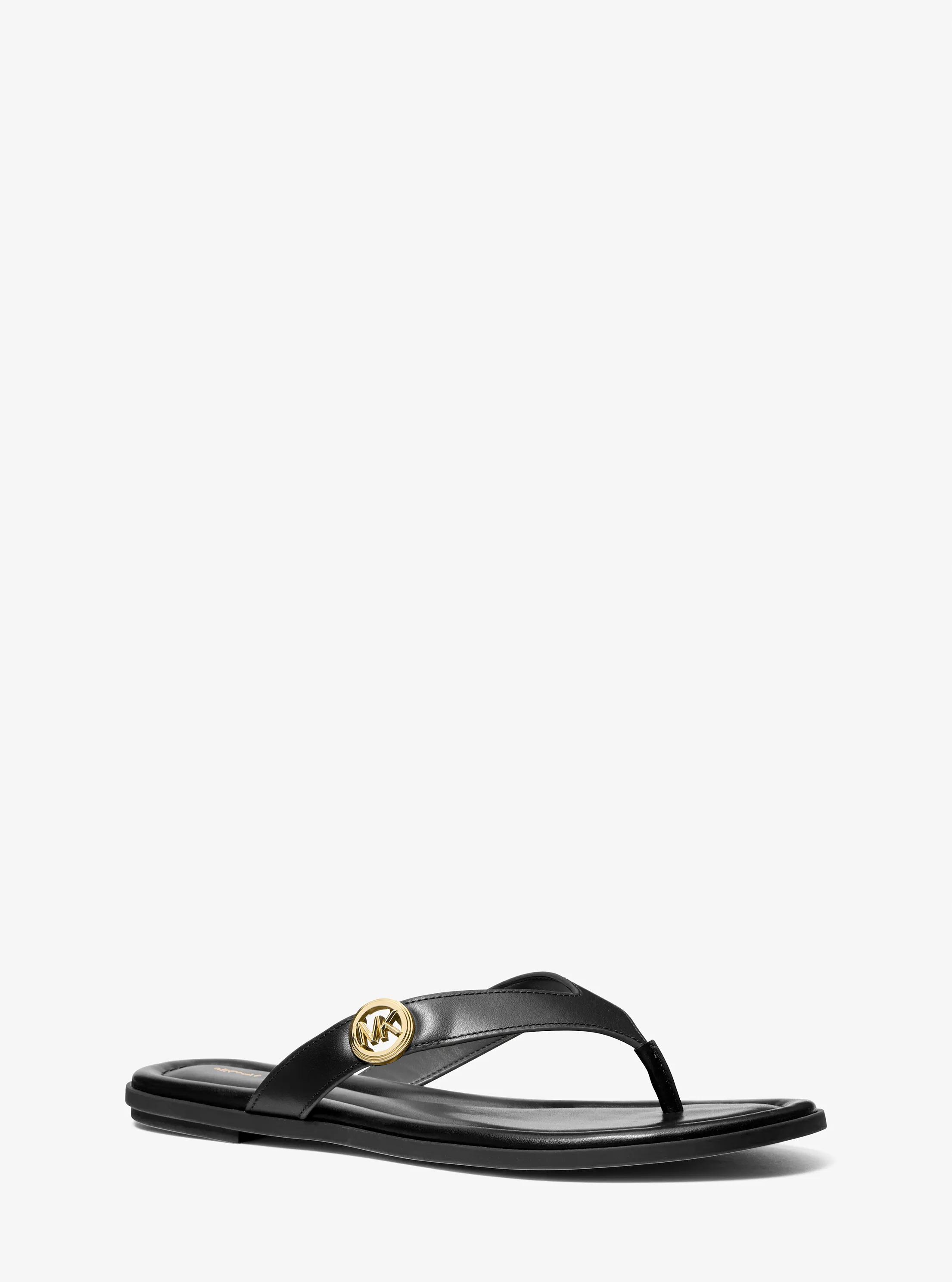 MK Sandale Erin en cuir - Noir - Michael Kors