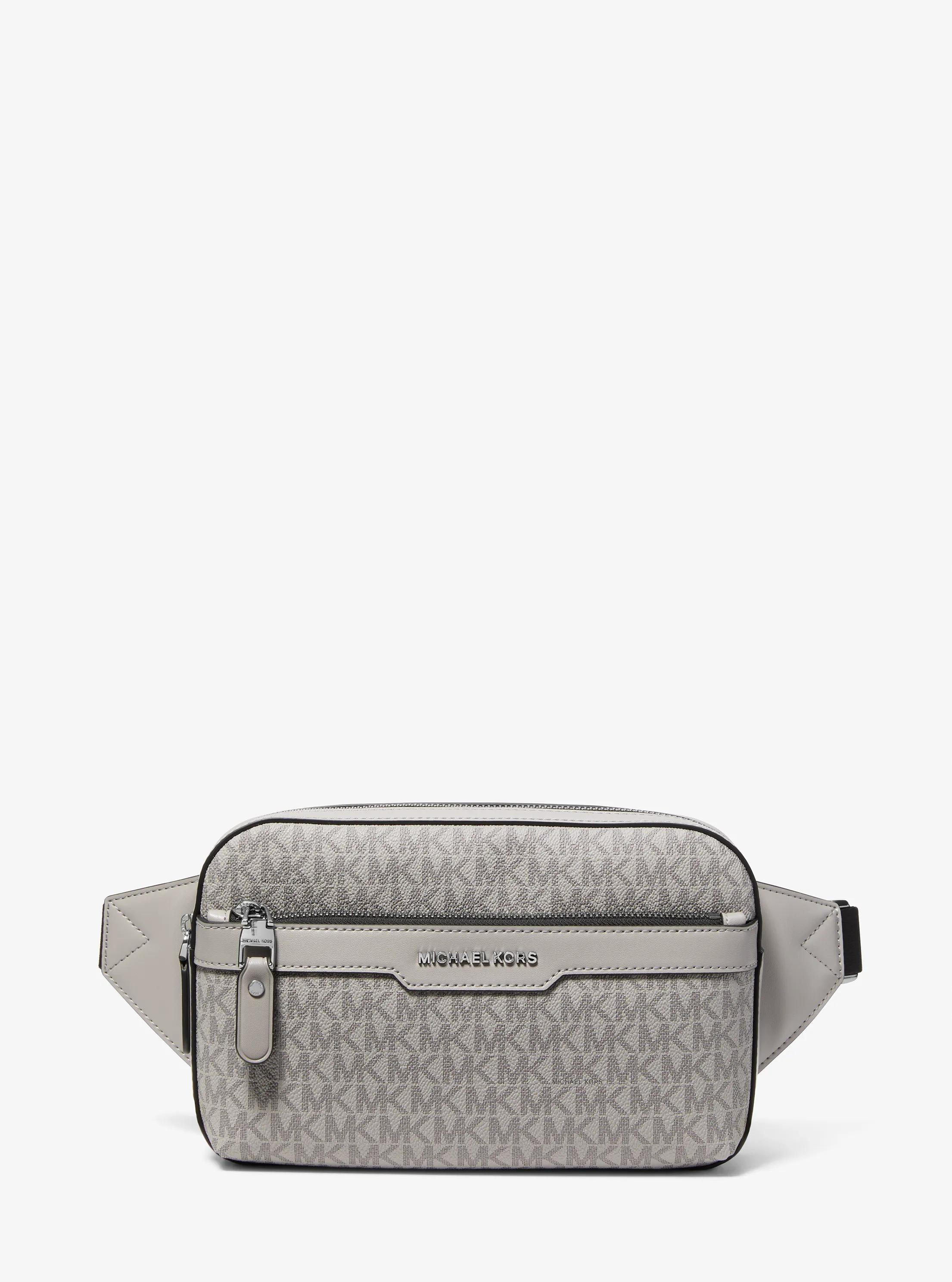 Monospalla Jet Set con stampa logo in NICHEL | Michael Kors