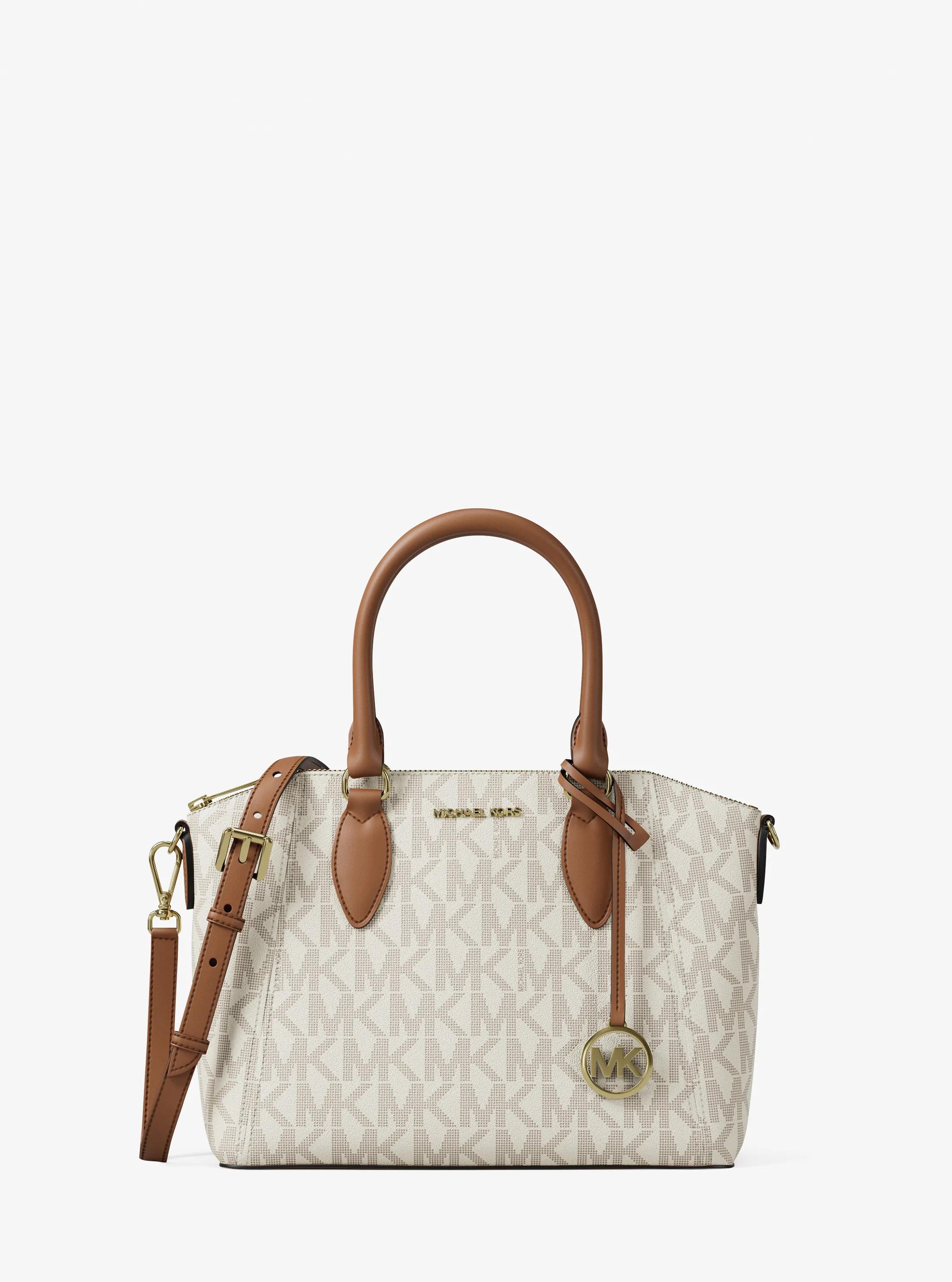Petit sac Sienna &agrave; logo Signature in VANILLE/LUGGAGE | Michael Kors