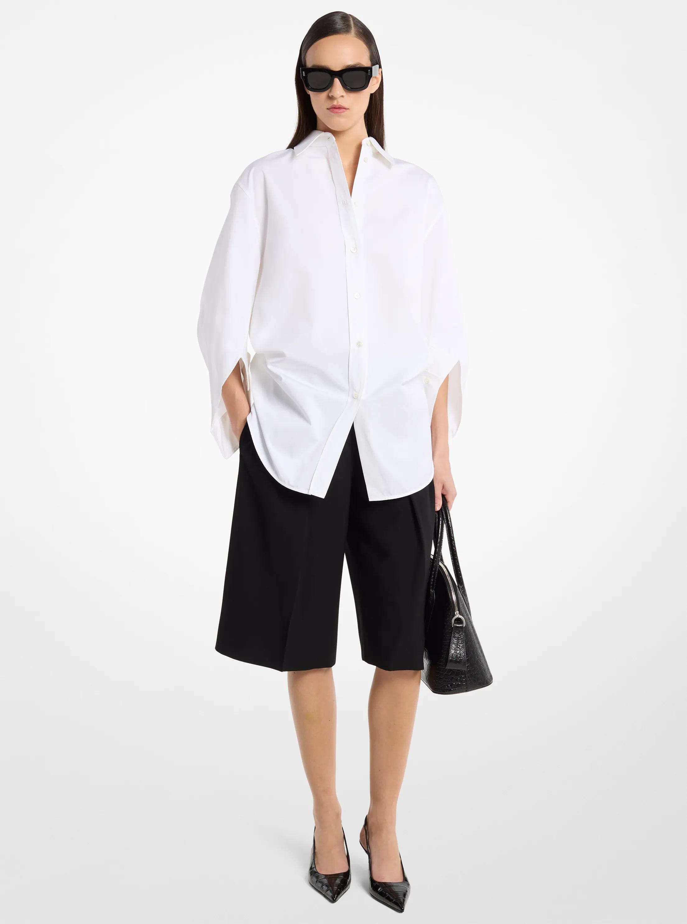 Michael Kors Collection Keegan Cotton Poplin Shirt | Thumbnail 4