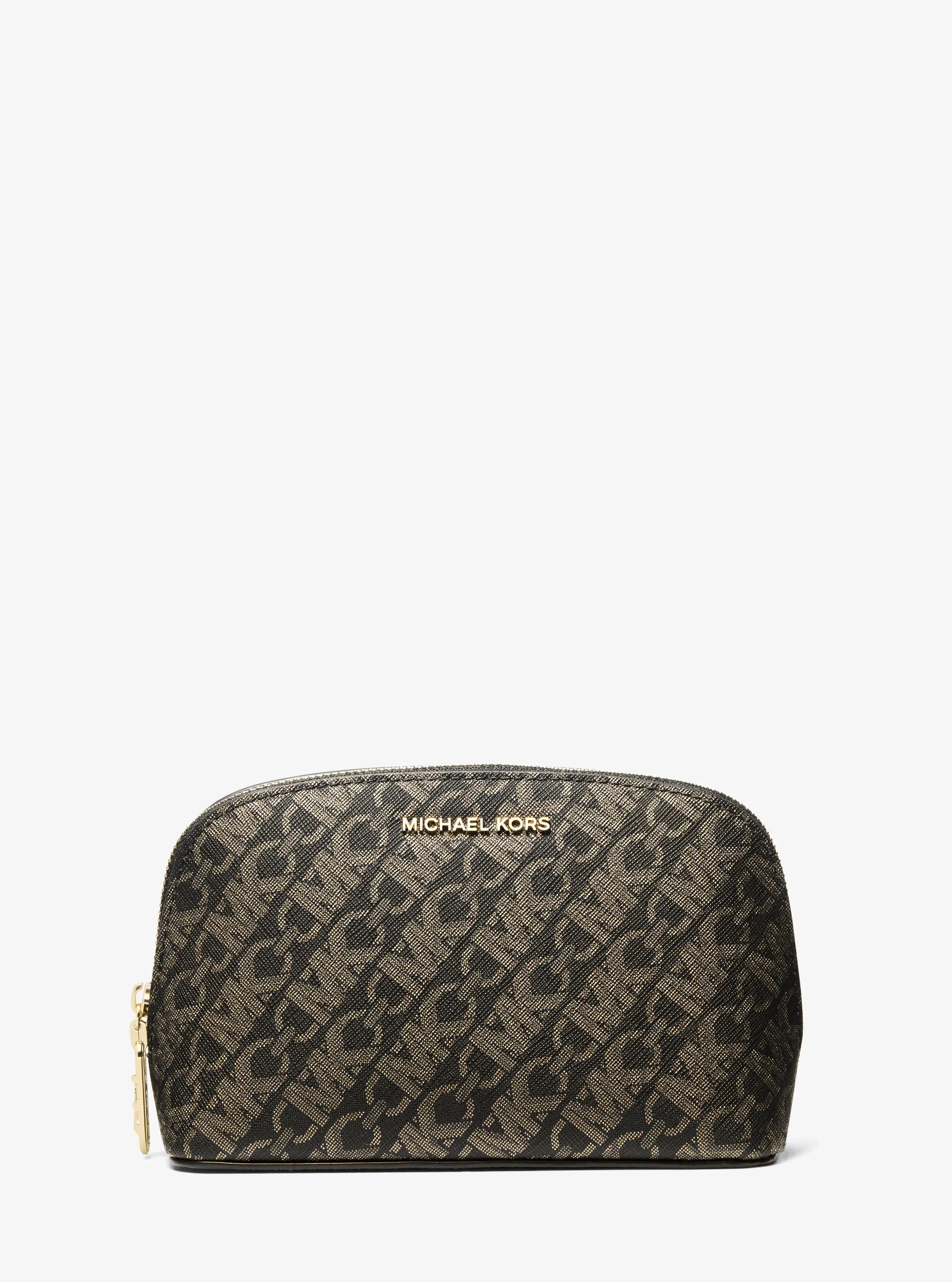 Small Metallic Empire Signature Logo Travel Pouch