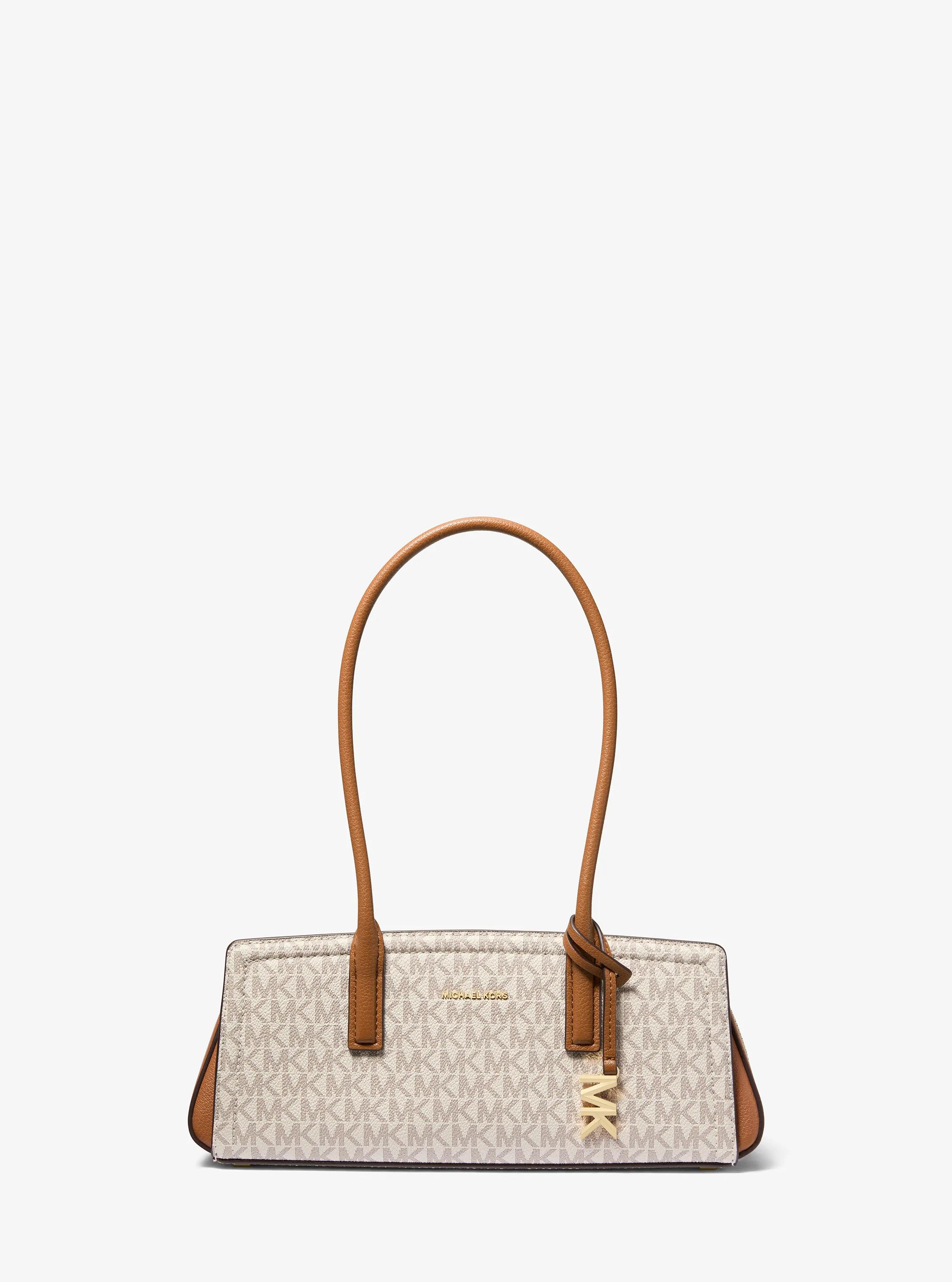 MK Petit sac porté épaule Laila à logo Signature - Naturel - Michael Kors