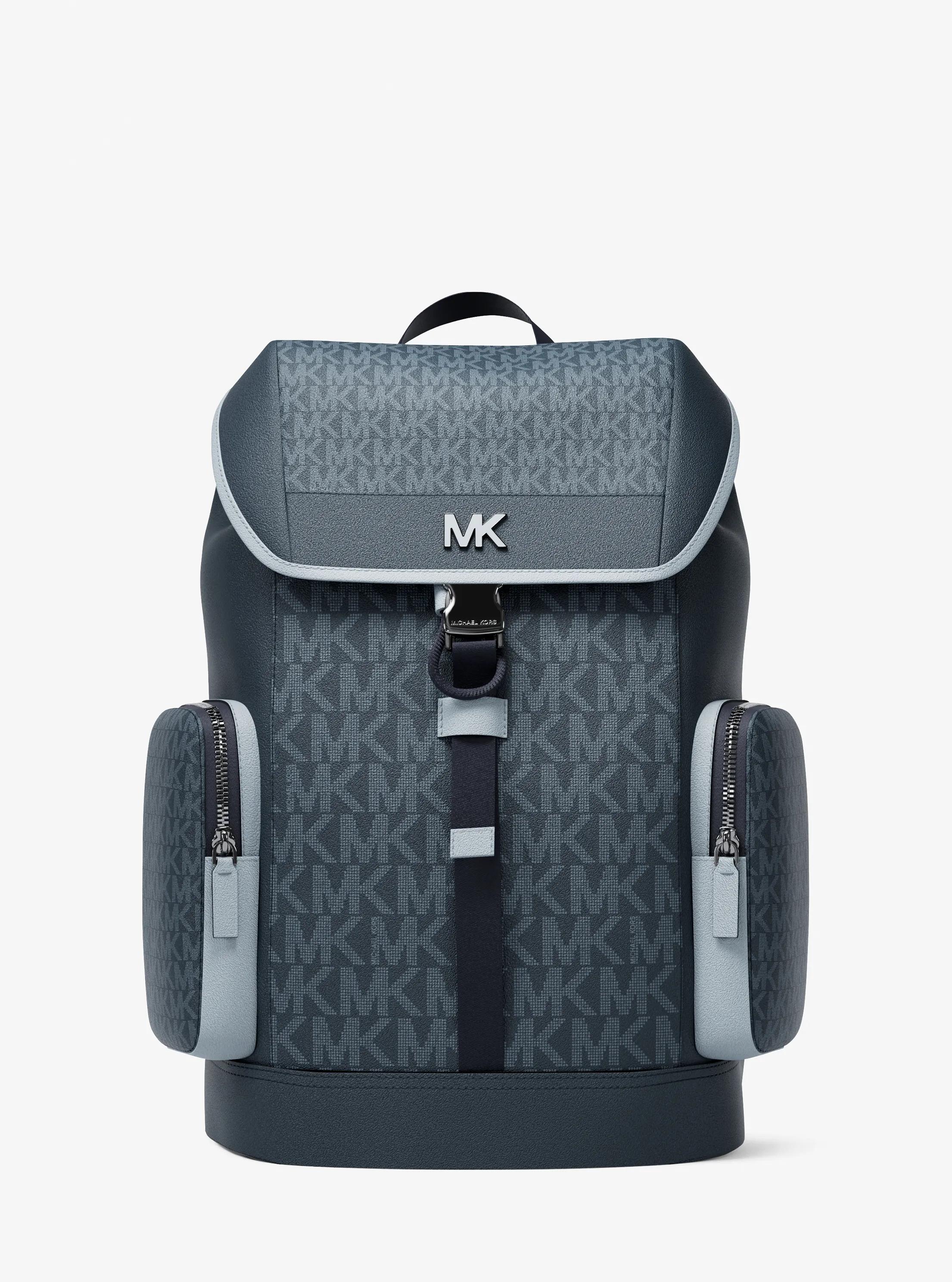 Zaino Cooper medio con stampa logo in BLU AMMIRAGLIO CANGIANTE | Michael Kors