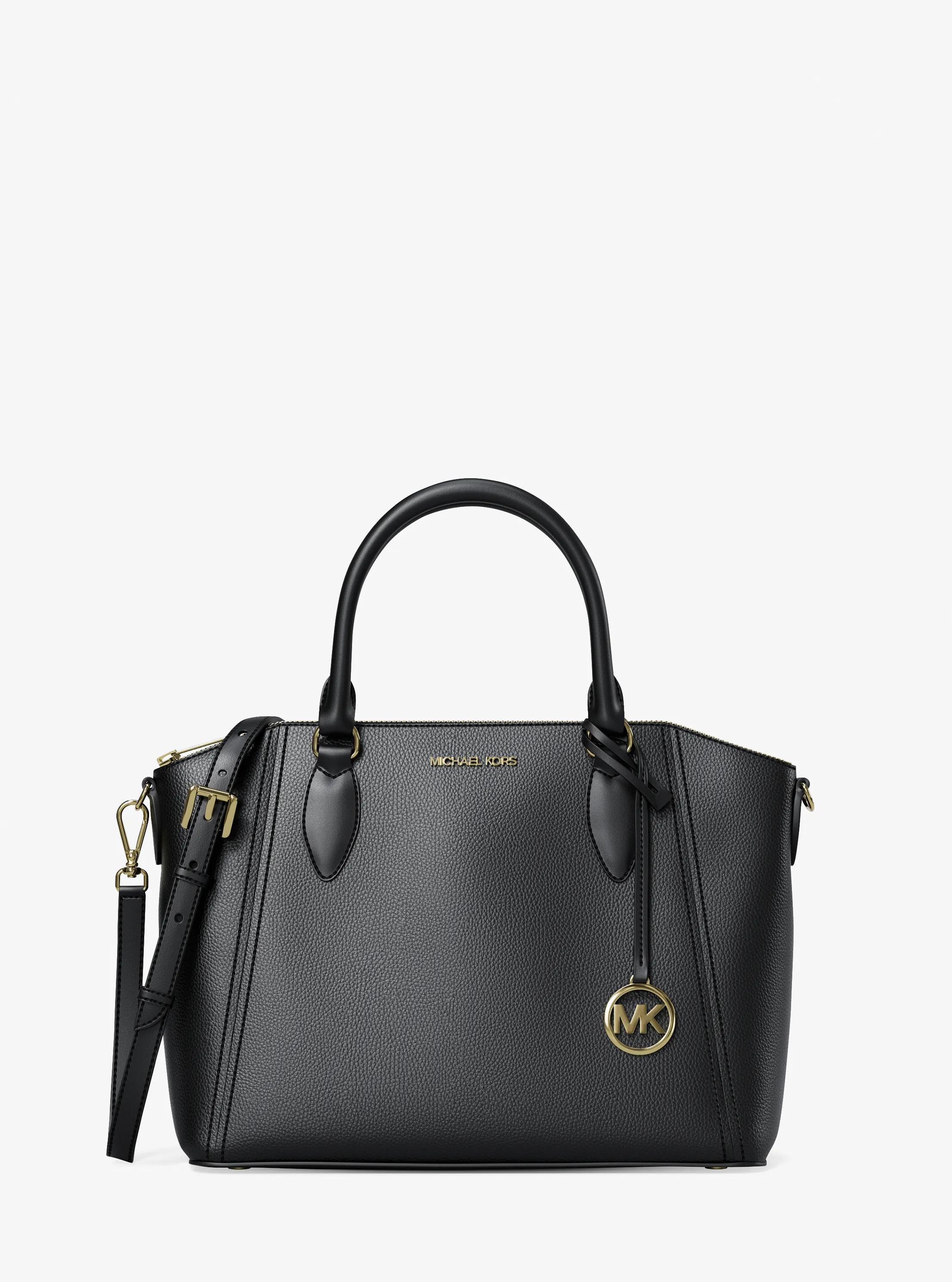 Sienna Medium Satchel in BLACK | Michael Kors