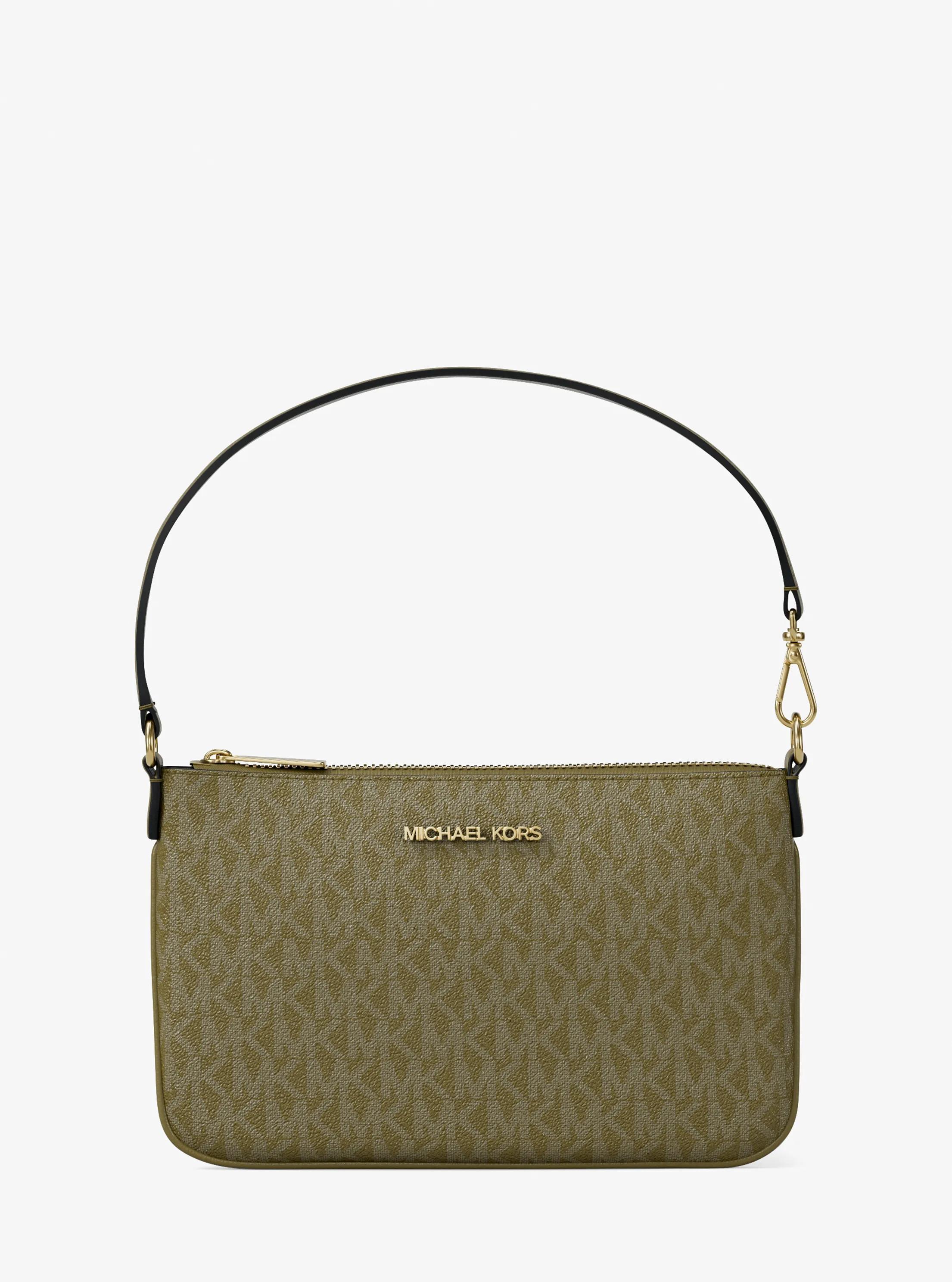 Jet Set Small Signature Logo Convertible Wristlet in OREGANO | Michael Kors