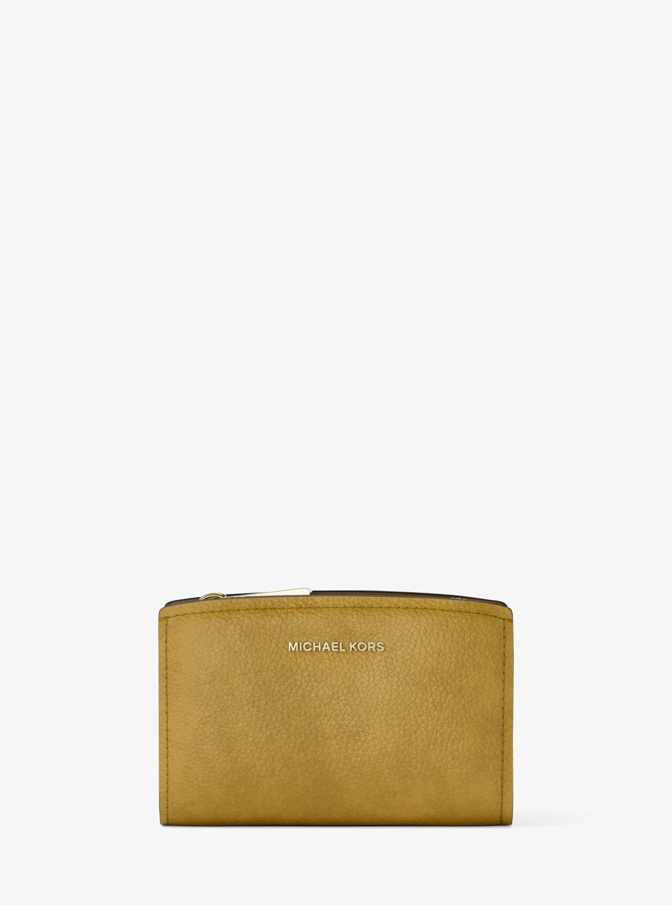 MK Portefeuille Bryant de taille moyenne en nubuck - Vert - Michael Kors