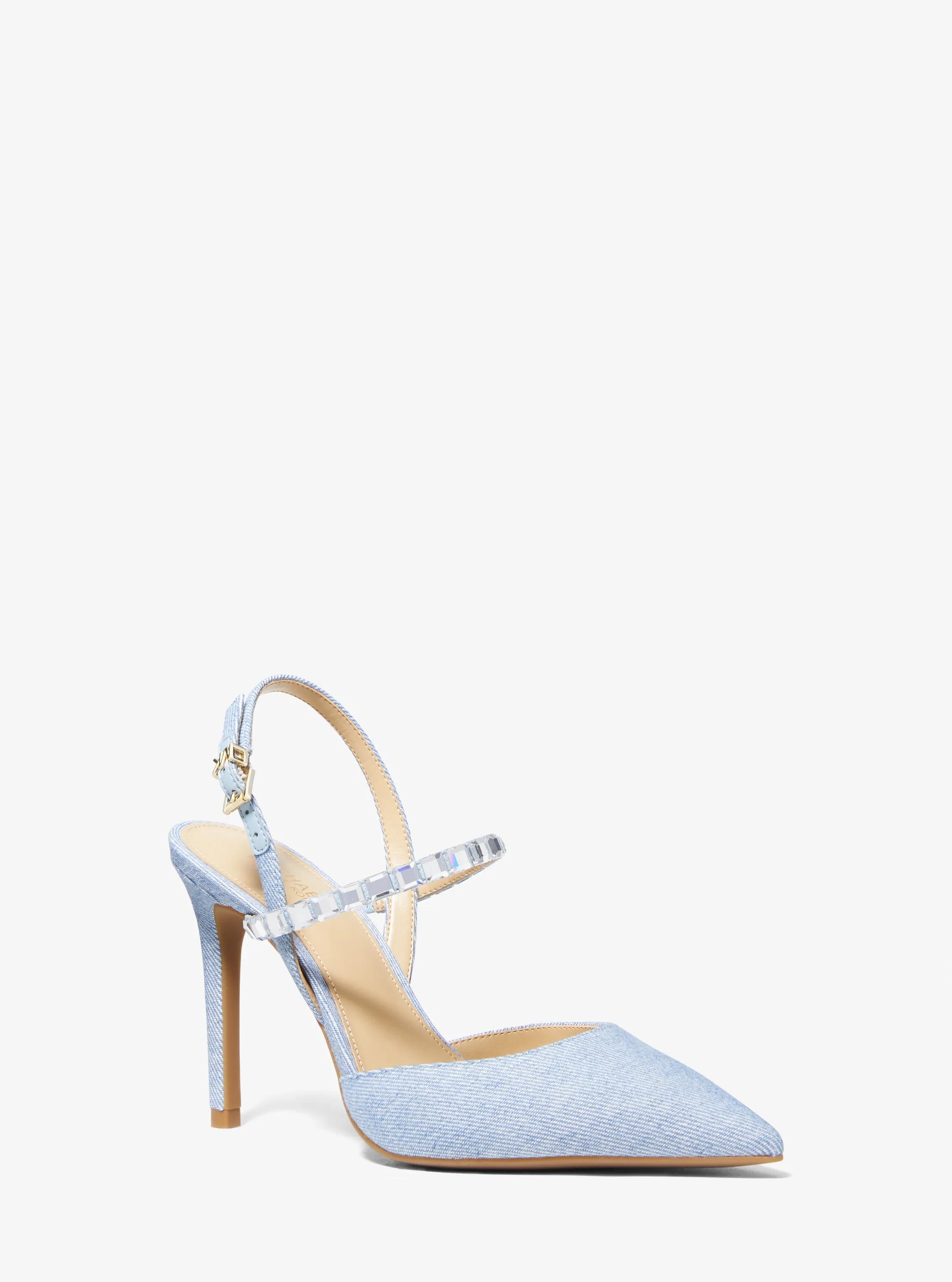 Zapato de sal&oacute;n Ava Flex de denim con adorno