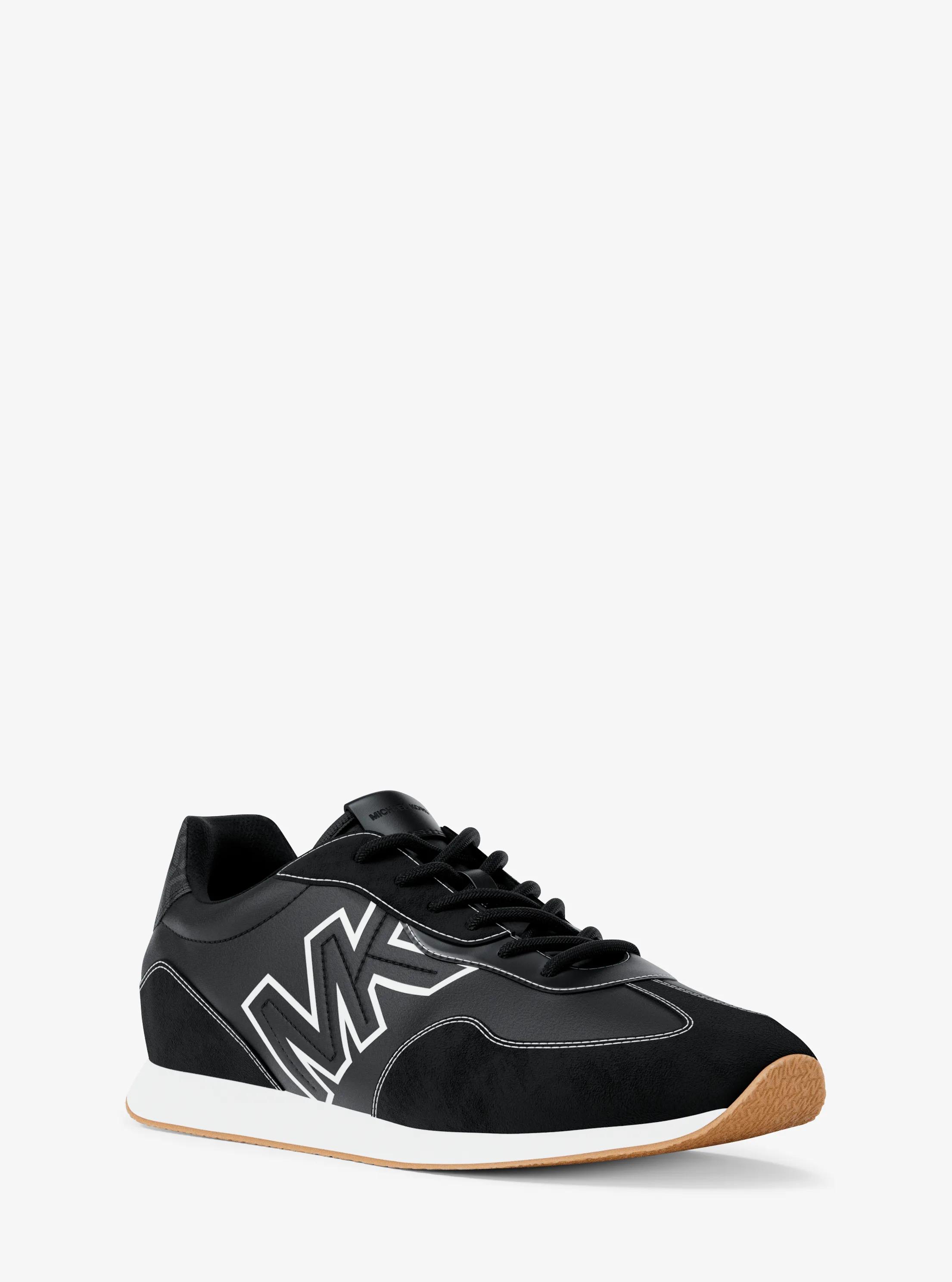 Essex Mixed-Media Trainer in BLACK | Michael Kors