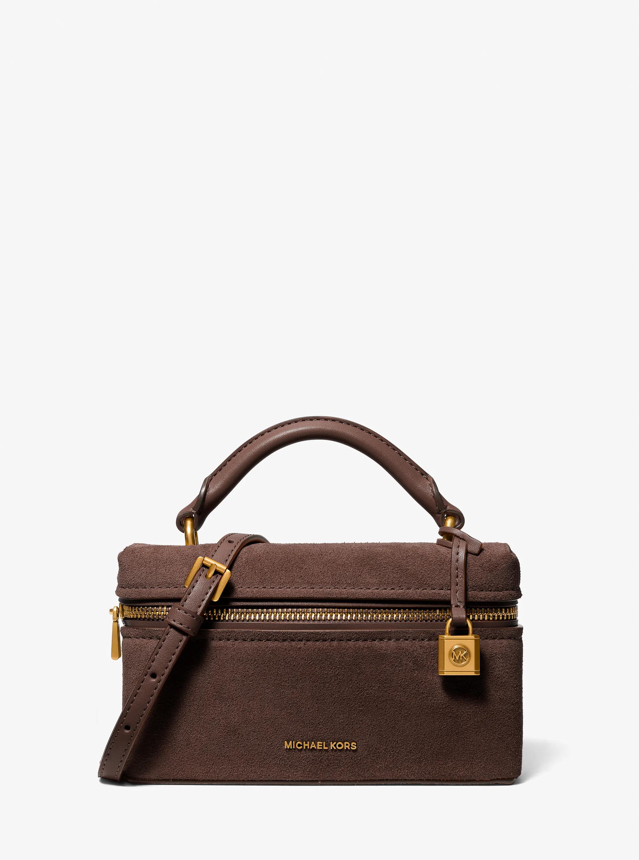 Jana Extra-Small Leather Convertible Crossbody Bag in CHOCOLATE | Michael Kors