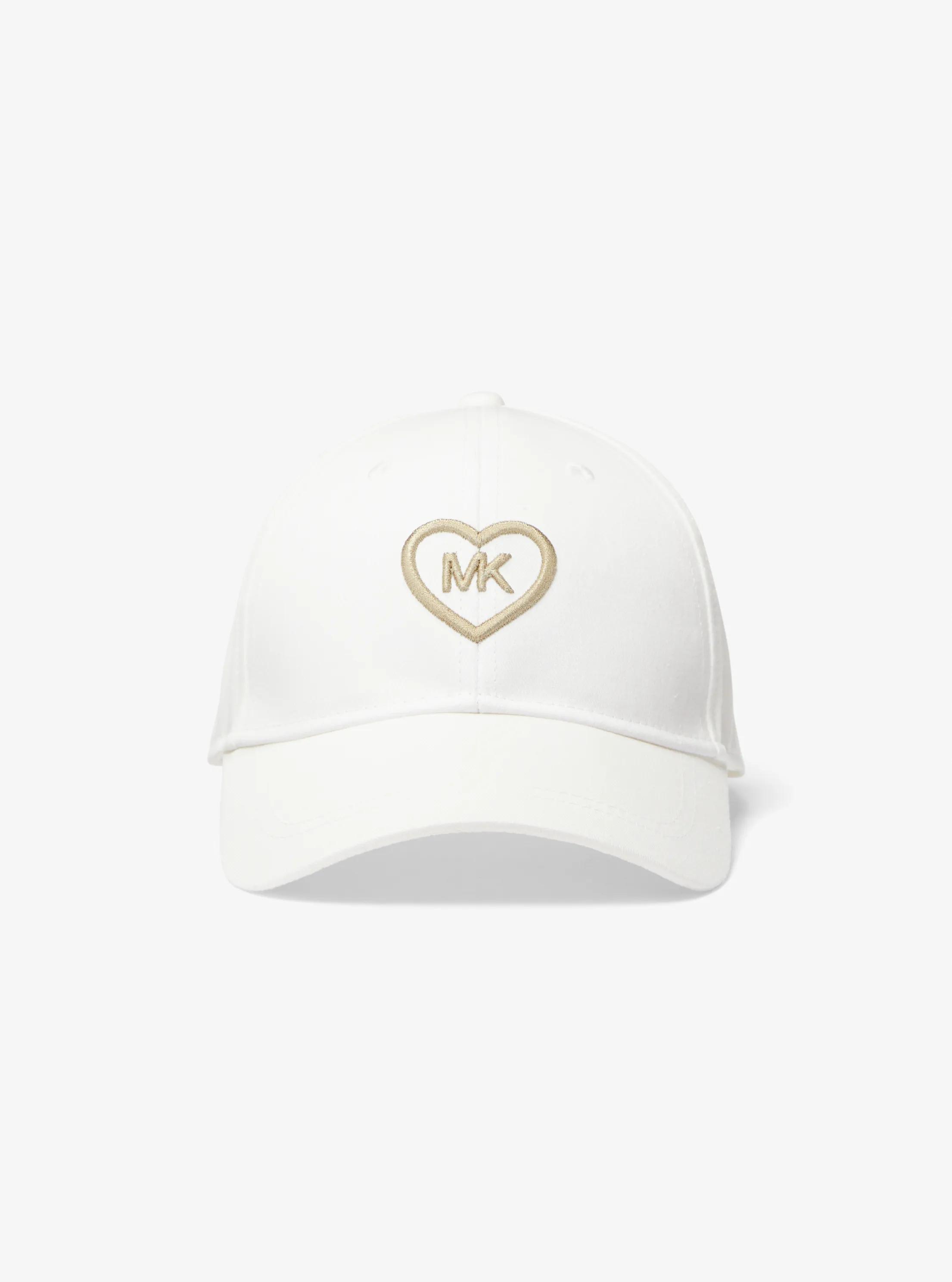 Embroidered Cotton Baseball Hat in WHITE | Michael Kors