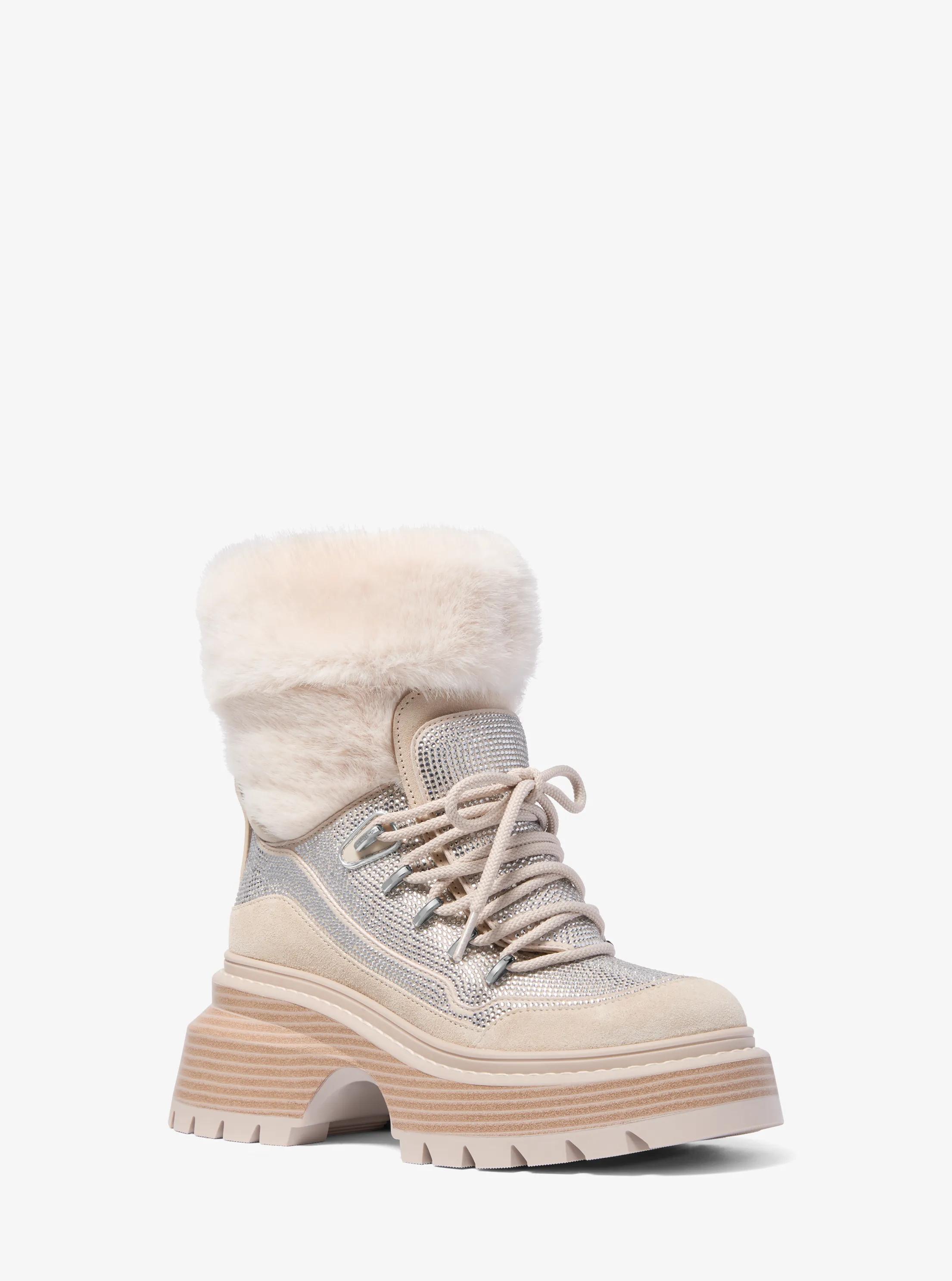 Bota Shiloh de varios materiales con adorno