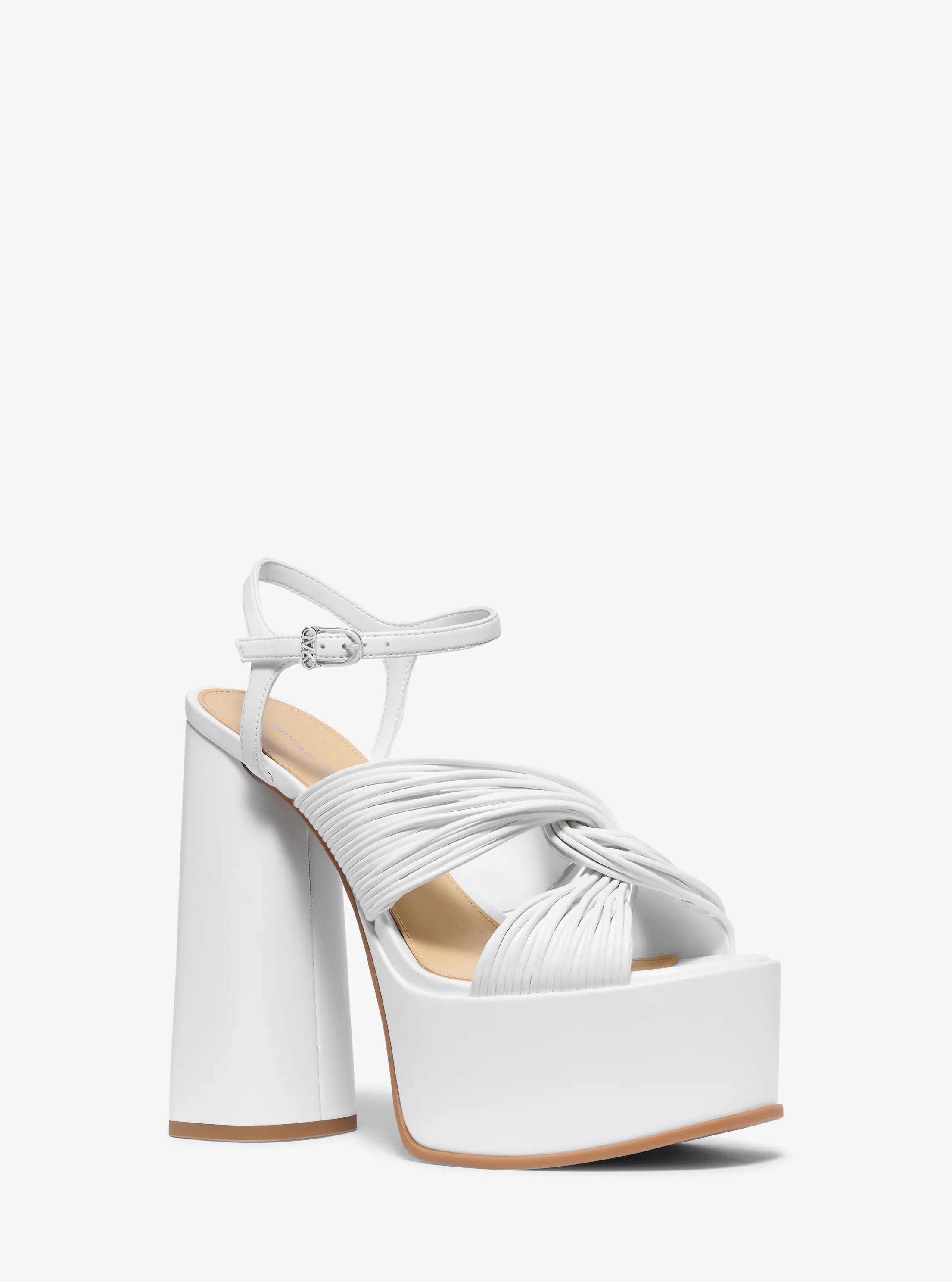 Alessia Platform Sandal in OPTIC WHITE | Michael Kors