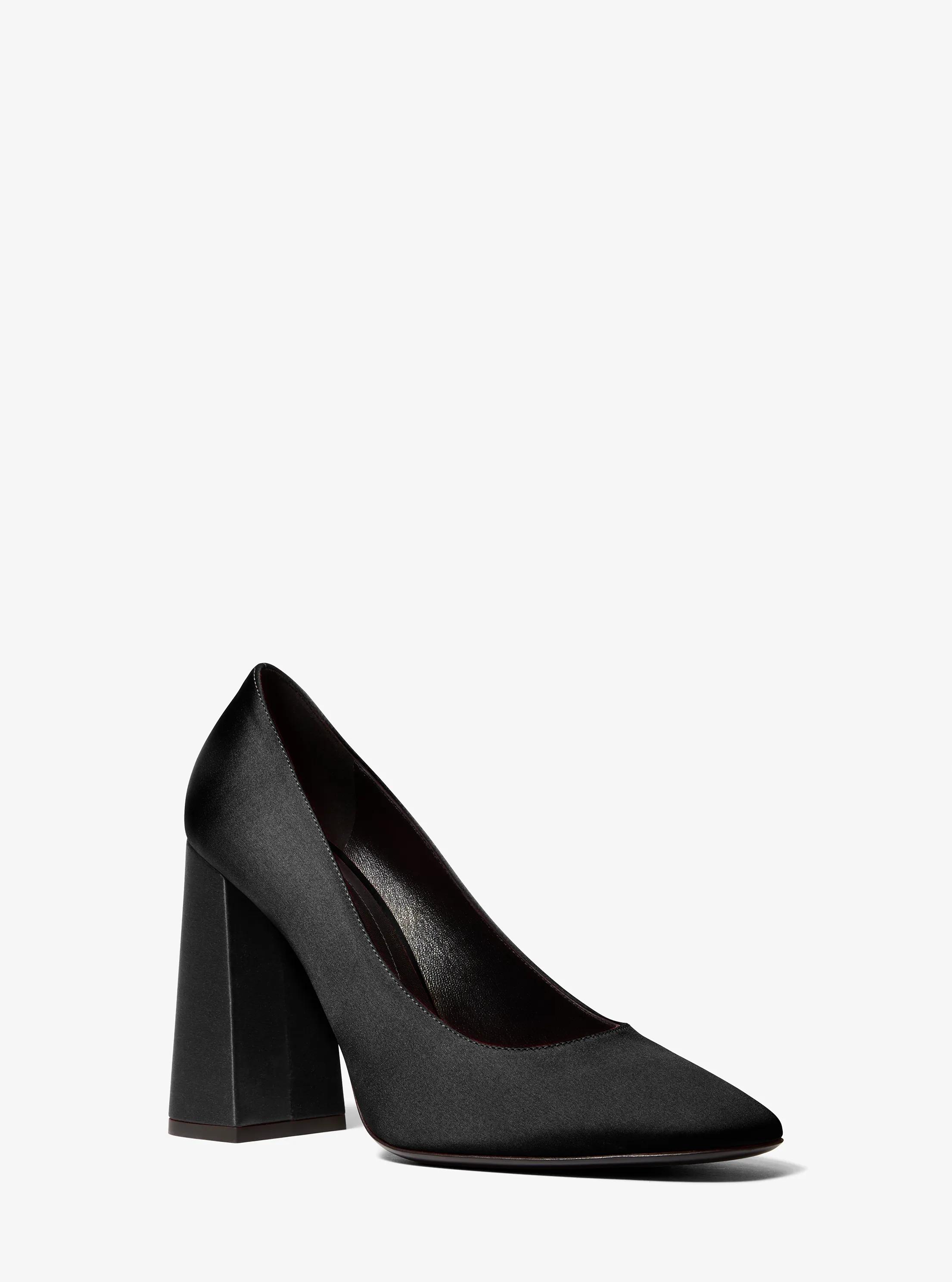 Anna Satin Pumps in BLACK | Michael Kors