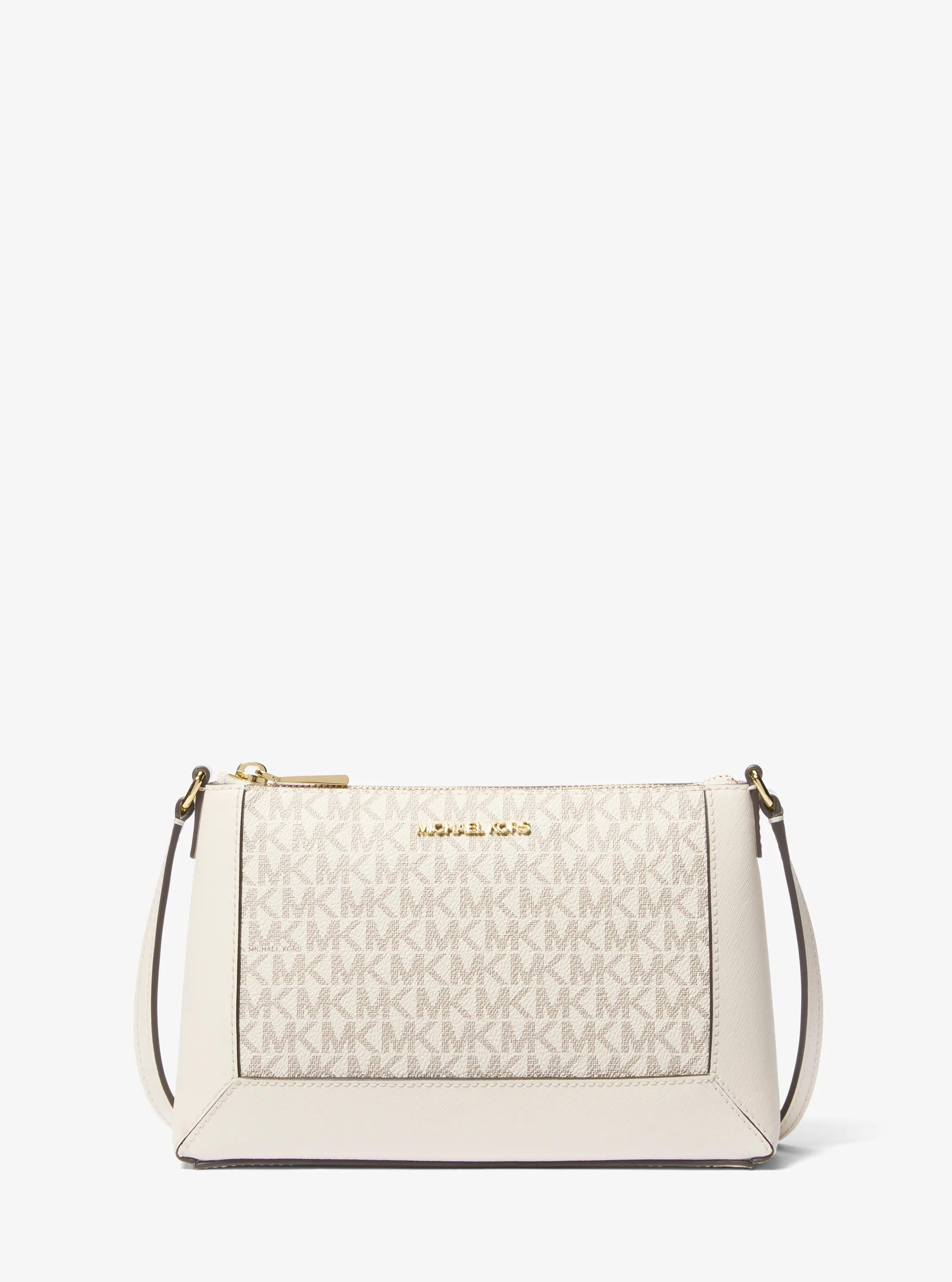 Bandolera Sallie mediana con logotipo in VAINILLA/CREMA | Michael Kors