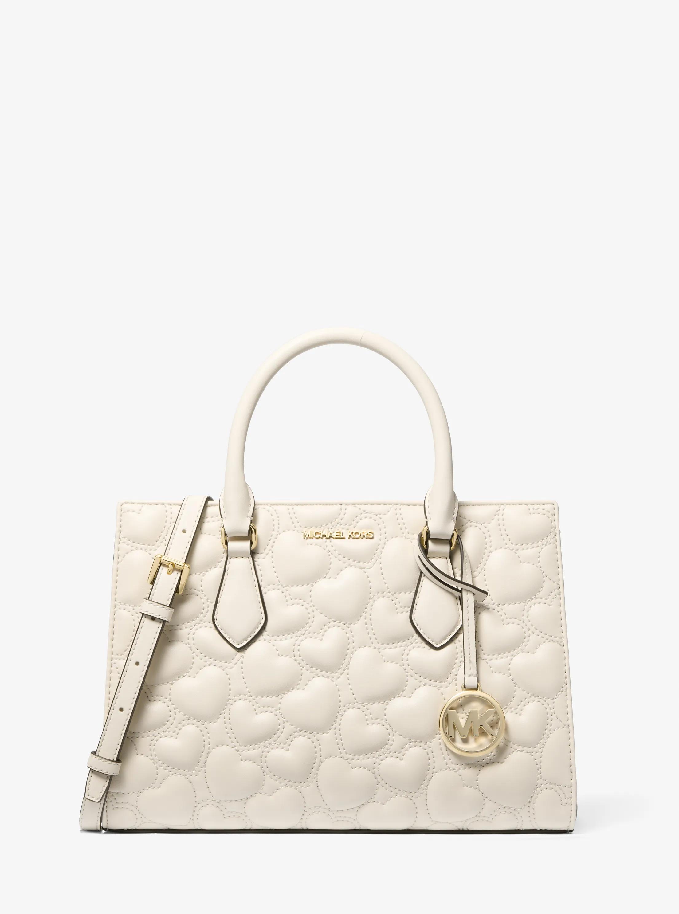 Sheila Medium Heart Embroidered Satchel