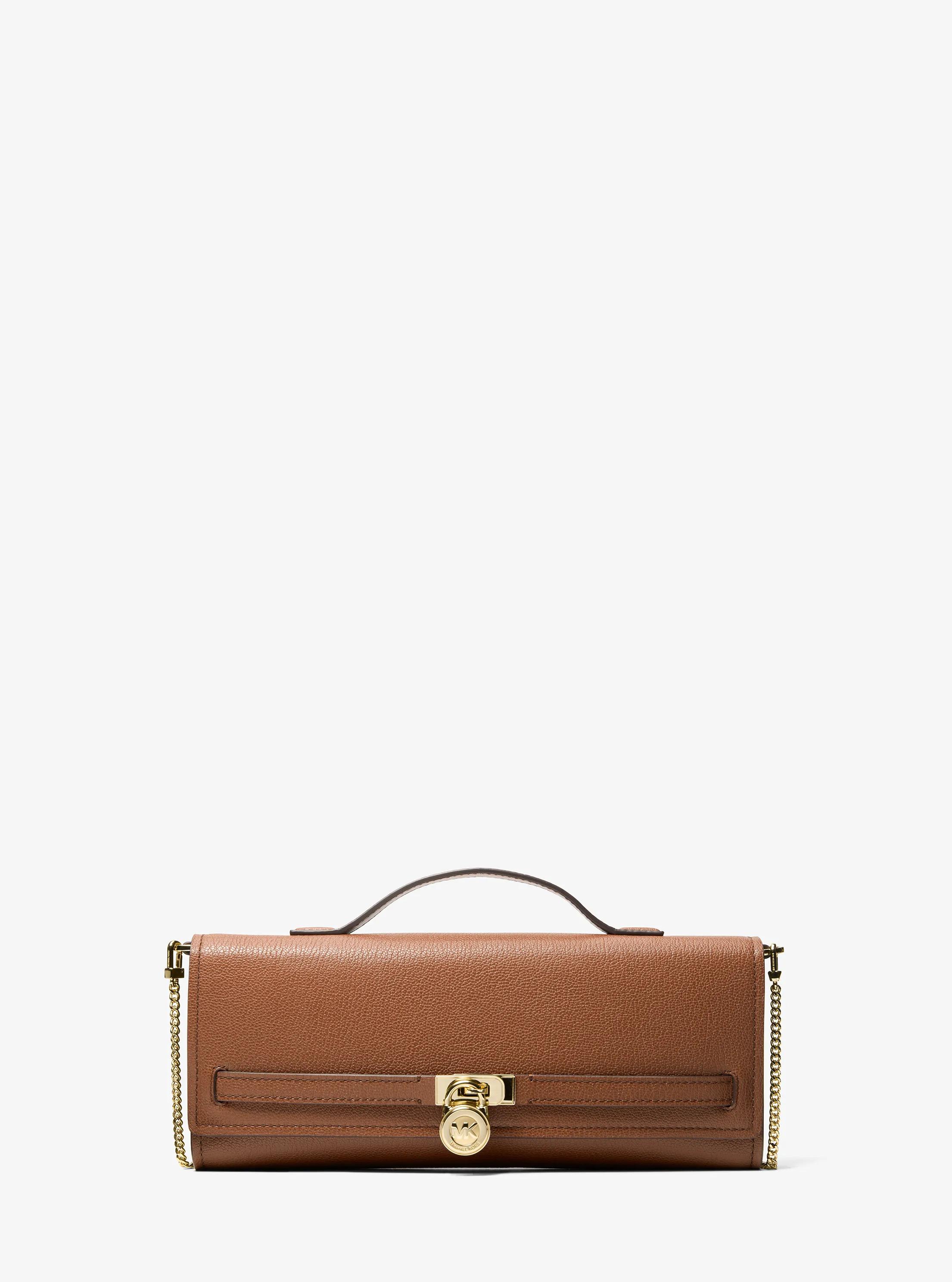 MK Sac porté épaule Hamilton Moderne convertible de taille moyenne en cuir - Marron - Michael Kors